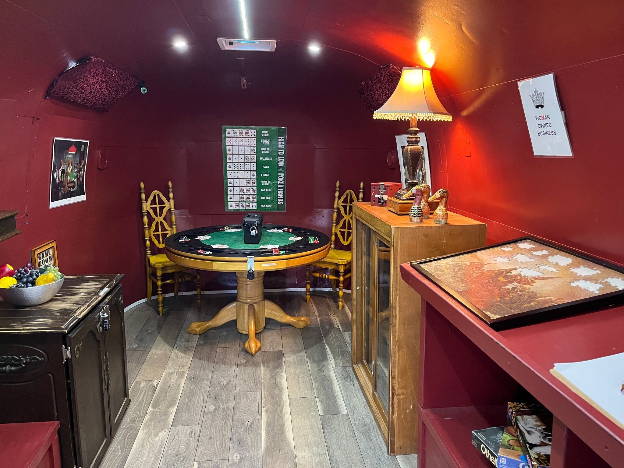  The Ultimate Escape Room is mafia-themed, set in a mobile gambling hall. – Photo by Elizabeth Basile 