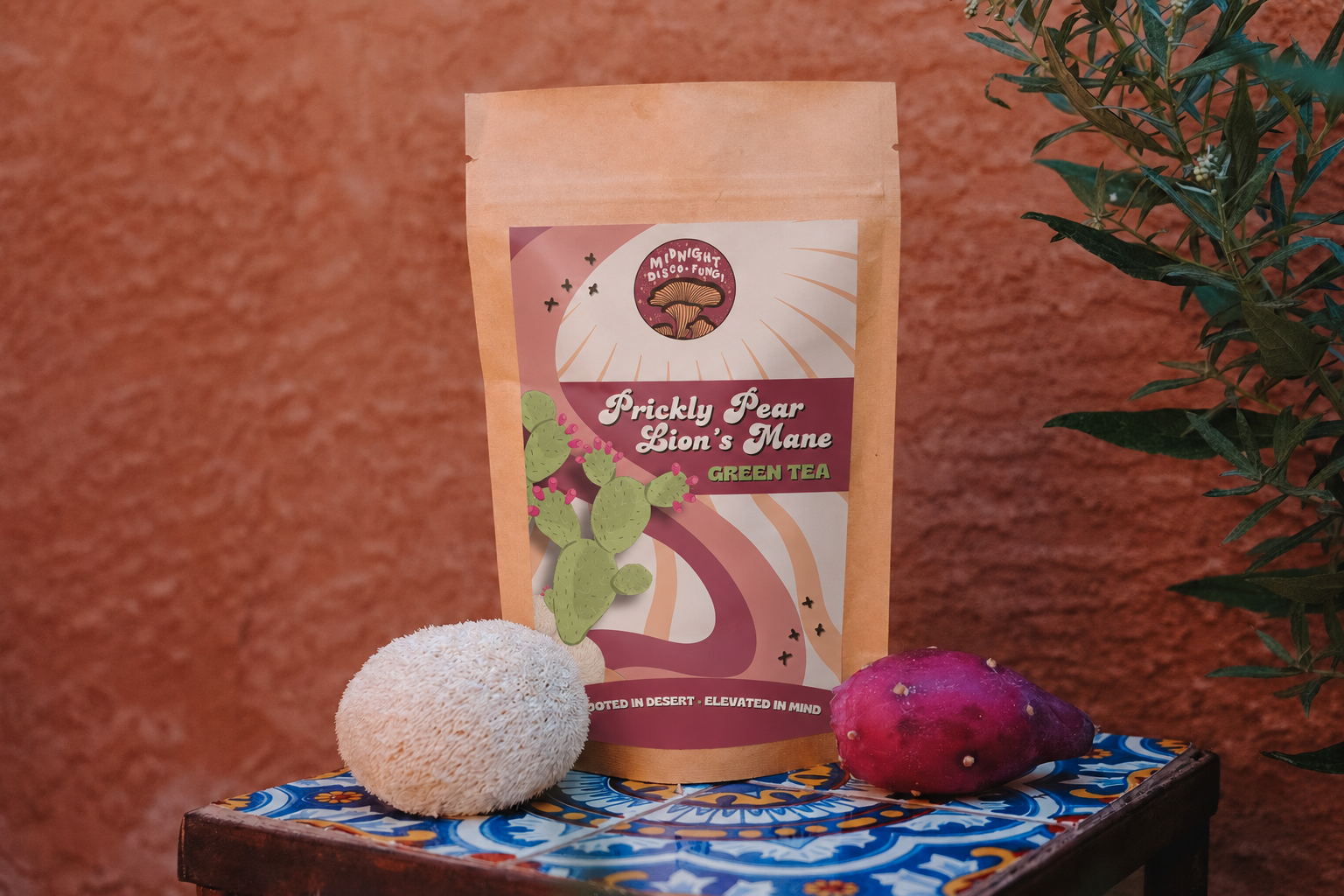 Prickly Pear + Lion's Mane Green Tea