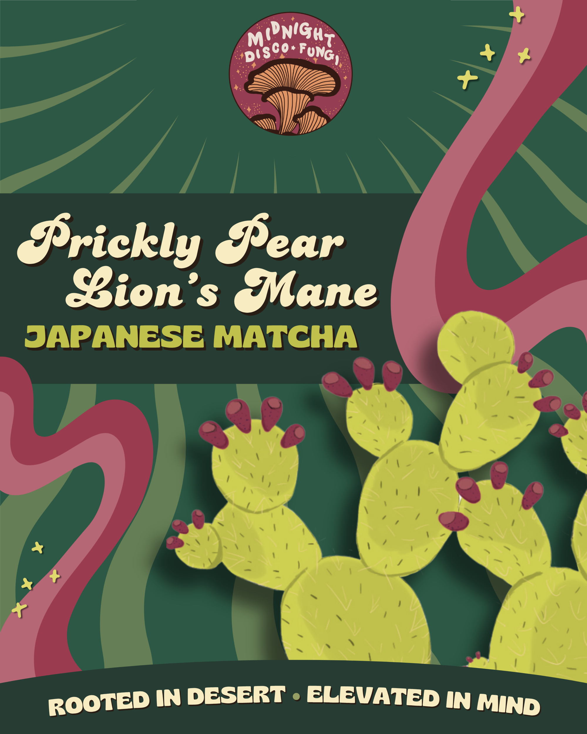 Prickly Pear + Lion's Mane Matcha