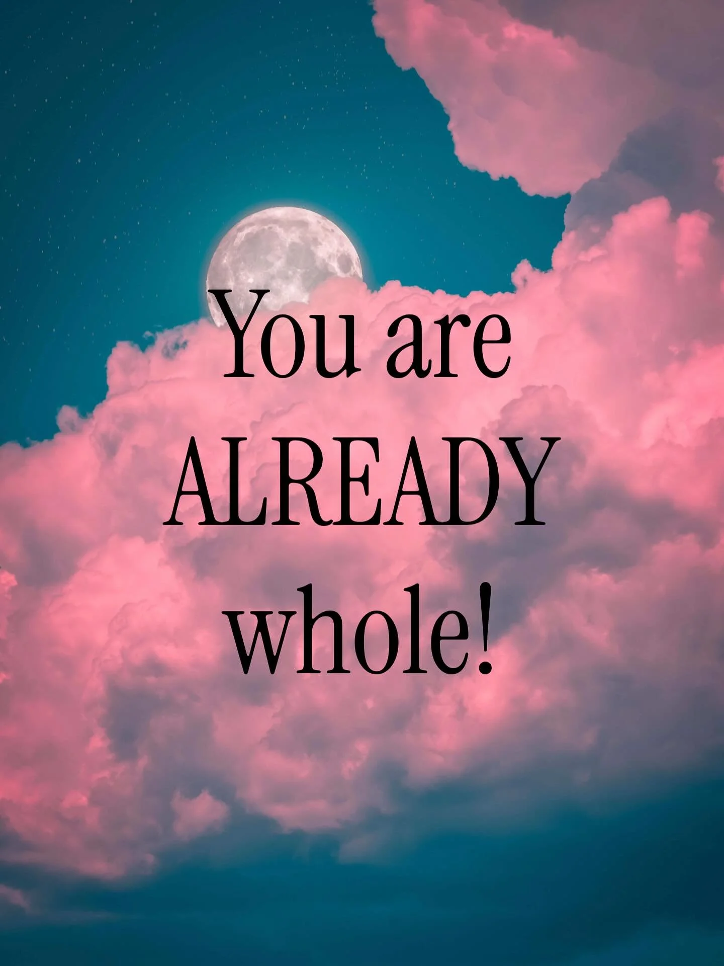 👆THIS!

There is absolutely nothing you can acquire, learn, or do to make you more COMPLETE as a human than you ALREADY are! 😘✨

#hillarywolfereikiandcoaching #makeyourownmagic #reiki #reikimagic #reikimaster #reikimasterteacher #reikifortcollins #