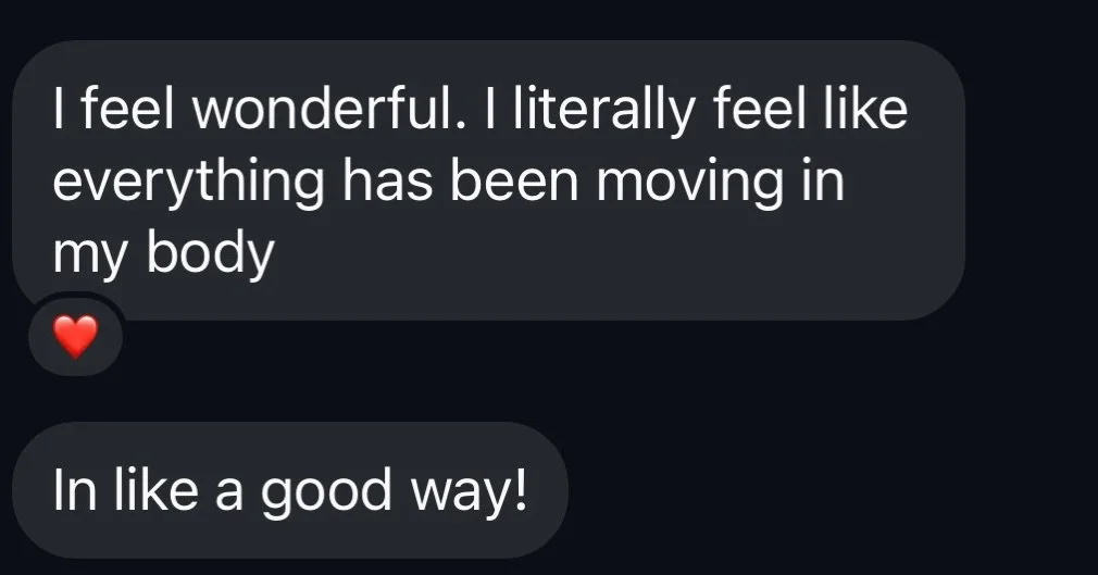 I&rsquo;m ABSOLUTELY one to toot my own horn!

This came today from a client who had felt unsure of how to feel or where to go next. &hearts;️

We restored her confidence in moving forward as the truest version of her!
I&rsquo;m flipping fantastic at