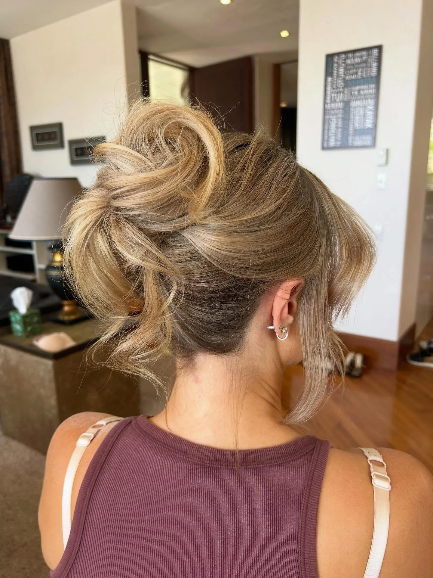 Stunning up do down at lake tarawera for a guest of @styledbygeorgettepollock wedding 🤍 loving all the up styles everyone&rsquo;s requesting this season!