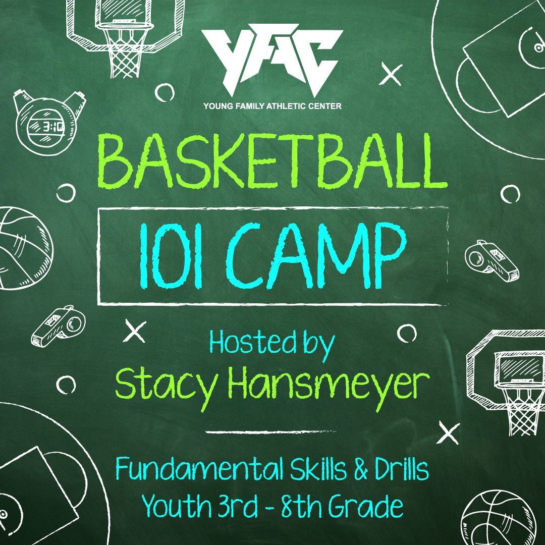 Join Stacy Hansmeyer for Basketball 101 Camp, a high-energy, fundamentals-focused camp designed for young athletes in grades 3-8! ⛹️‍♀️🏀 July 7-9 from 9:00- noon, campers will develop essential skills, sharpen their techniques, and build confide