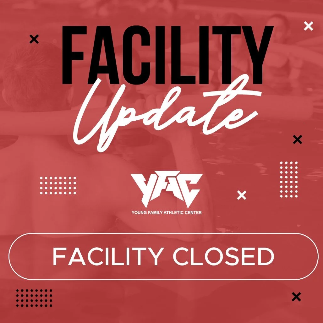 🚨 This upcoming week, we want to inform you that the YFAC facility will be closed on December 24th and 25th in observance of Christmas Eve and Christmas Day. Happy Holidays! 🎄☃️