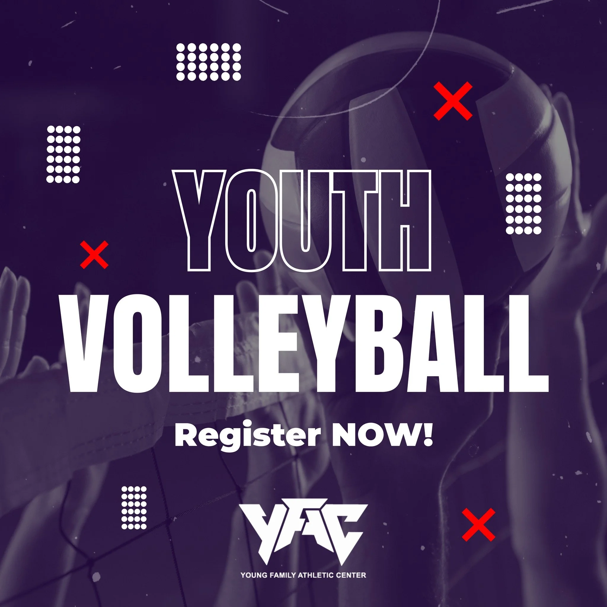 Registration is now OPEN for YFAC Spring Volleyball League 2026!

 🏐 Co-ed divisions for 2nd-6th grade (grades may be combined if needed). The season includes 8 games, plus a post-season single-elimination tournament. Games are on Tuesdays &amp; Thu
