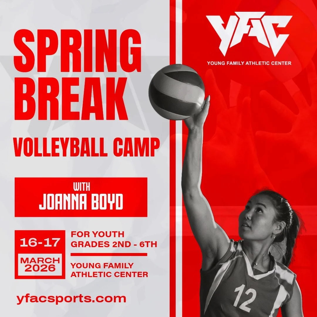 🏐 Sign up today for our Spring Break Volleyball Camp for youth in 2nd-6th grades! Hosted by Joanna Boyd on March 16 and 17 from 9:00am-12:00 pm, this clinic is for beginners or returning players. We will cover passing, serving, serve-receive, settin