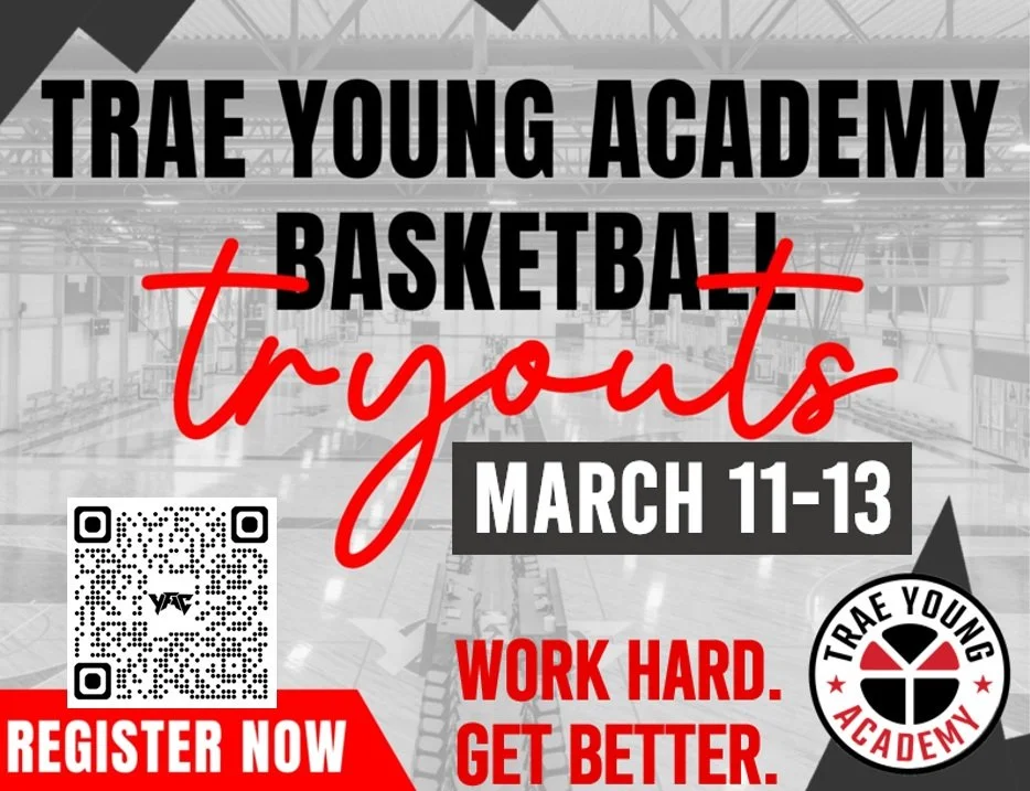 🏀 REGISTRATION ENDS SOON!! Sign up today! 🏀

FREE PLAYER EVALUATIONS

📅 March 11 &ndash; 13

🎓 2nd &ndash; 9th Grade | Boys &amp; Girls

📍2201 Trae Young Drive, Norman, OK

Trae Young Academy builds strong fundamentals and teaches smart, team-fi