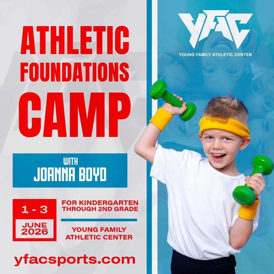 Don't miss the YFAC Athletic Foundations Camp! 😎💪📣

Participants will learn fundamental movements for all sports through fun and engaging age-appropriate drills and activities. Each camp session will include a snack and a water break. This camp is