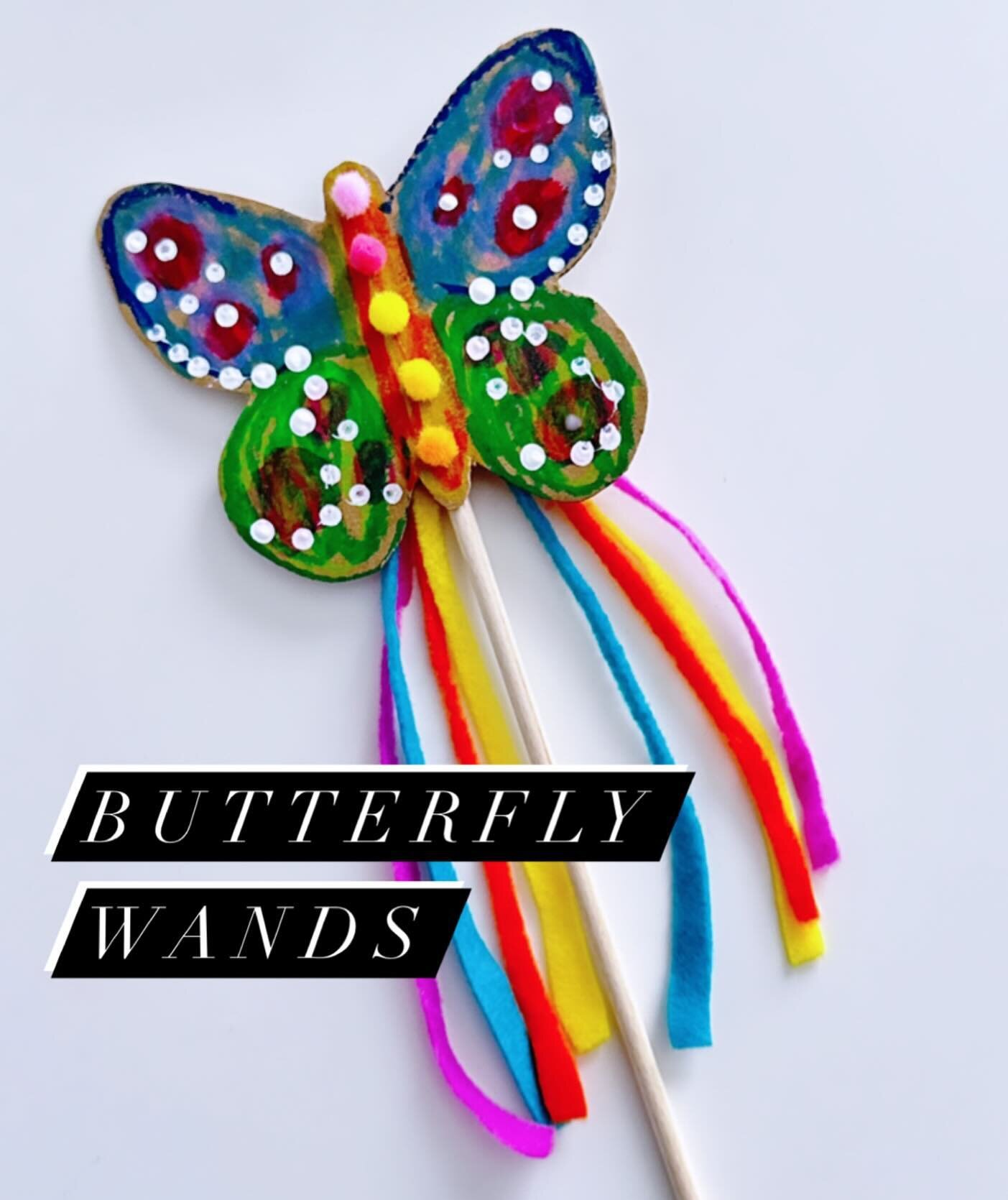 We&rsquo;re welcoming Spring with Butterflies! Sign-up and come have your little artist color, paint, decorate and glue these magical wands. We will have a spring themed story and sensory bins too. See you soon!

April 10 @periwinklefoxkids 
April 19
