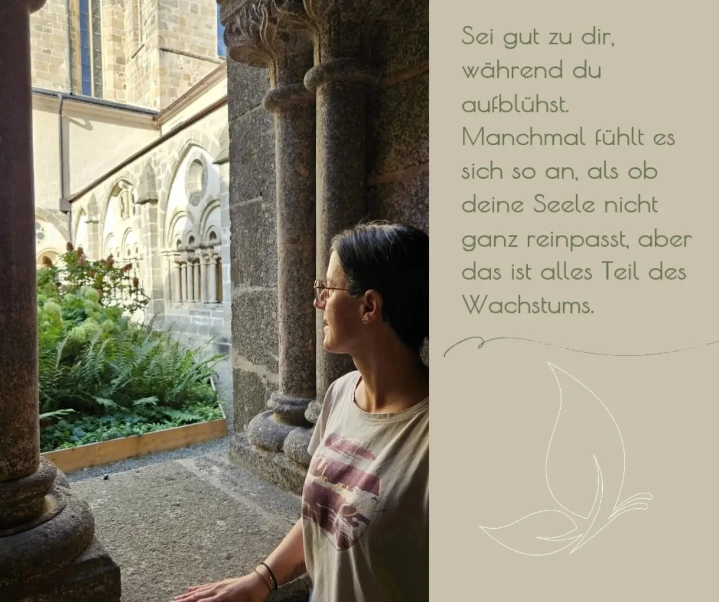 In so einer Zeit des Wachstums f&uuml;hlt es sich bei mir an als w&uuml;rde meine &quot;innere Stimme&quot; verstummt sein.  Mein Gef&uuml;hlsleben ist sehr turbulent und meine Gedanken im Kopf schwirren entweder wild und unkontrolliert umher, oder e