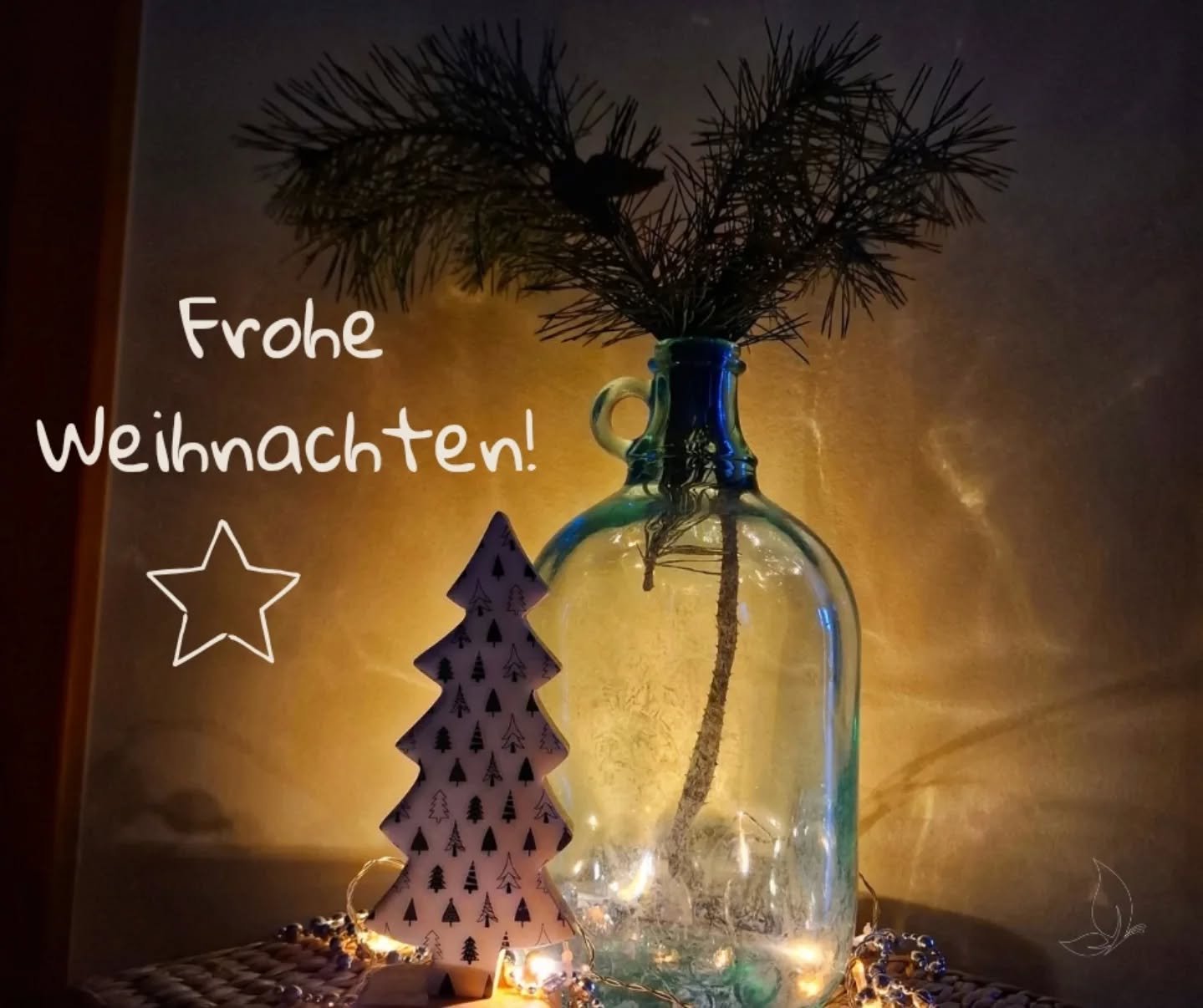 ✨️Es gibt ein Licht das scheint so hell, 
ich nenne es mal Liebe. 
Ganz tief in uns da leuchtet es,
sch&ouml;n wenns f&uuml;r immer bliebe. ✨️

Ich w&uuml;nsche euch allen ein zauberhaftes, magisches Weihnachtsfest und liebevolle Stunden mit euren Li