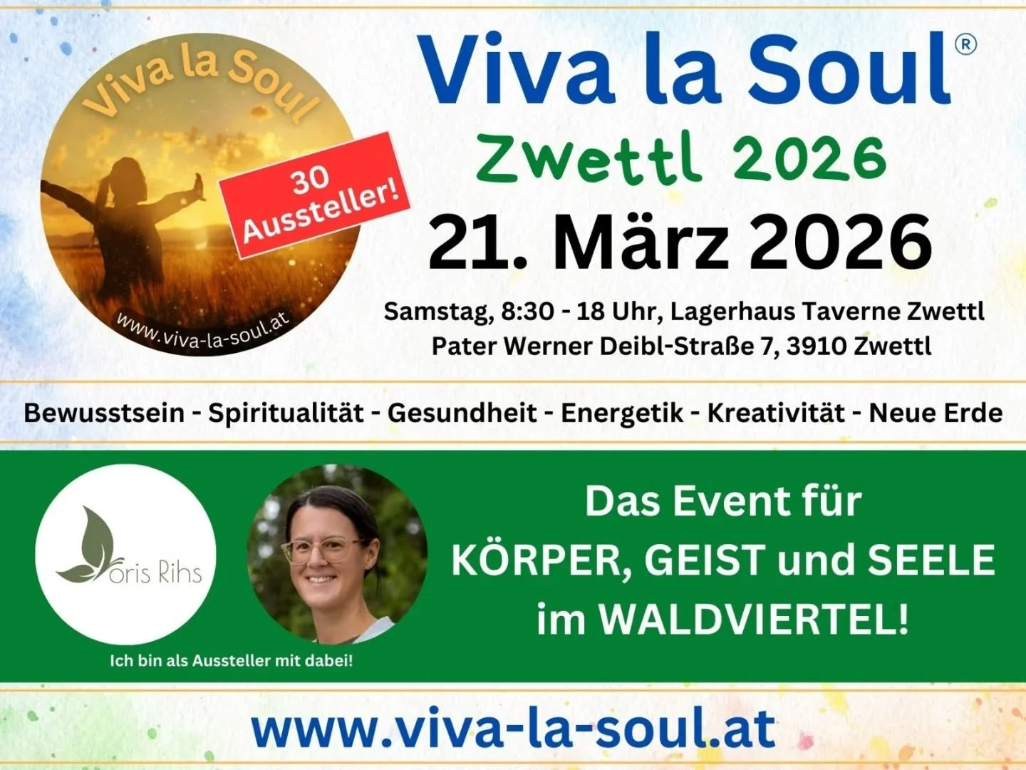 Ich freu mich schon darauf. 
Und ganz besonders w&uuml;rd ich mich &uuml;ber zahlreiche Besucher freuen 🤩✨️... das ein oder andere Gespr&auml;ch um euch Infos bez&uuml;glich Kinesiologie, Kabbala und Jenseitskontakt-Sitzungen zu geben. 

Darf sehr g