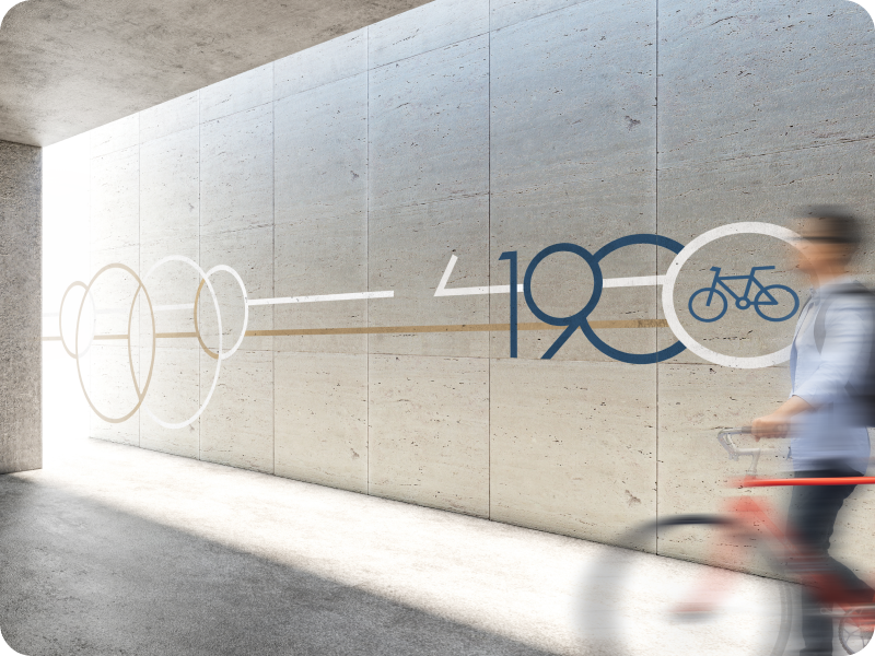 Wall signage mockup