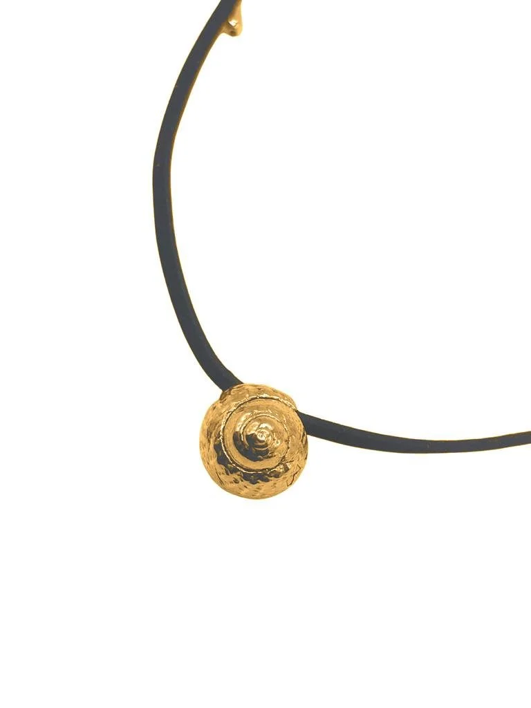 Bronze Mari Sprial Shell Cord Necklace