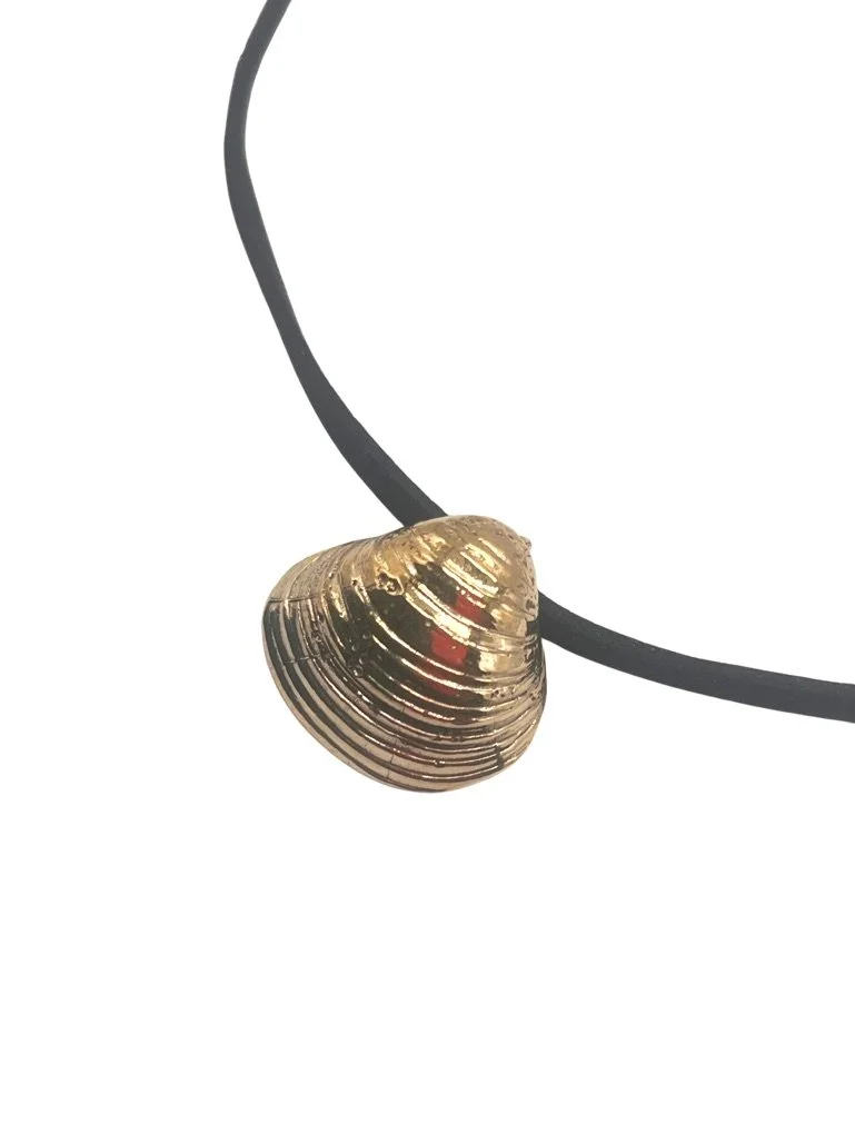 Bronze Ondine Clam Shell Necklace