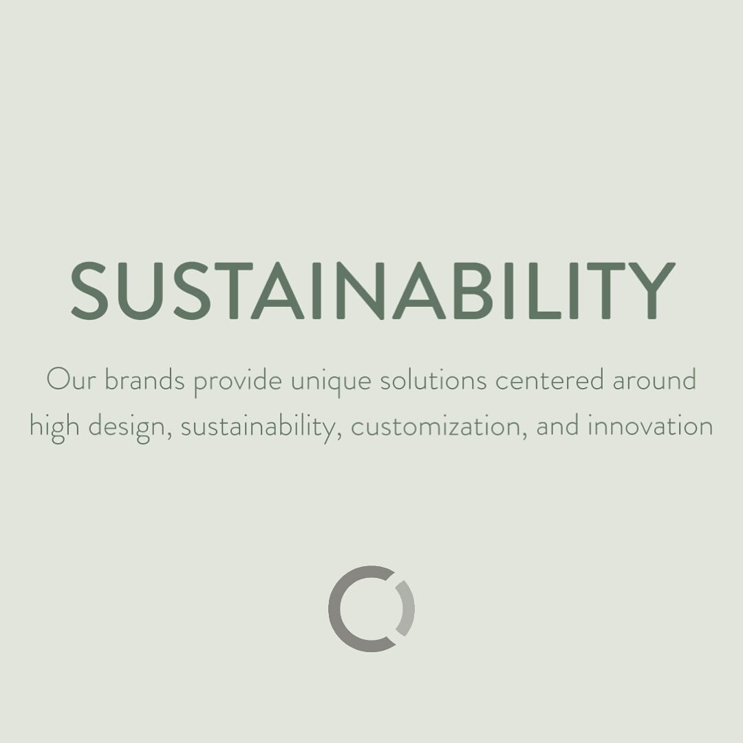 Focus on Sustainability 🌿⁠
⁠
Sustainability can mean so many things, from certifications, to best practices, materials used, end of life processes, and so much more. We are excited to highlight our lines + their sustainable practices this month!⁠
⁠
