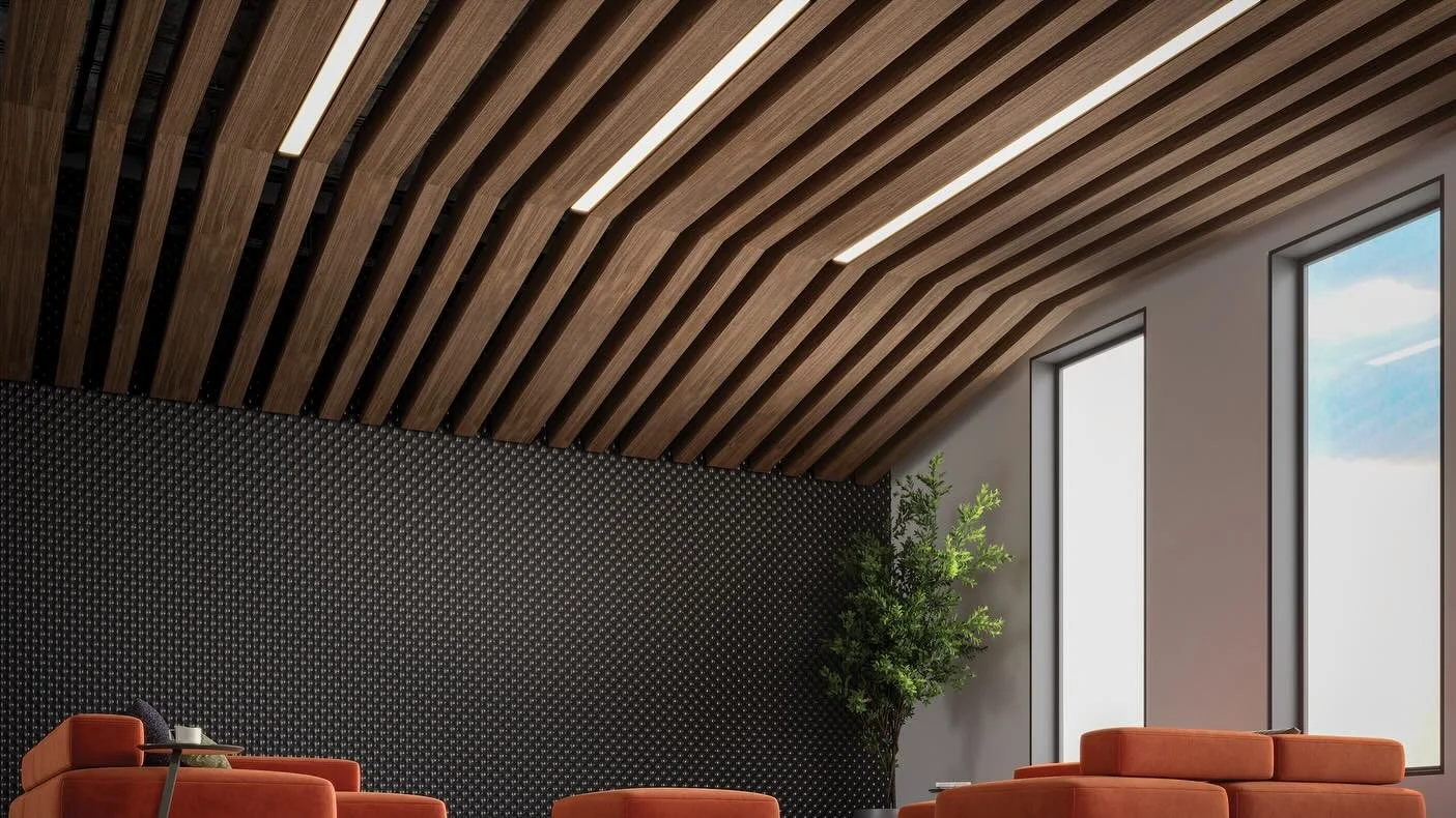 NEW! BEAMZ from @soelbergindustries. Bigger. Bolder. Baffles.

Transform your space with Larger Than Life acoustic ceiling baffles; where bold design meets unbeatable performance.

Available in a wide variety of options. Get creative with 39 vibrant 