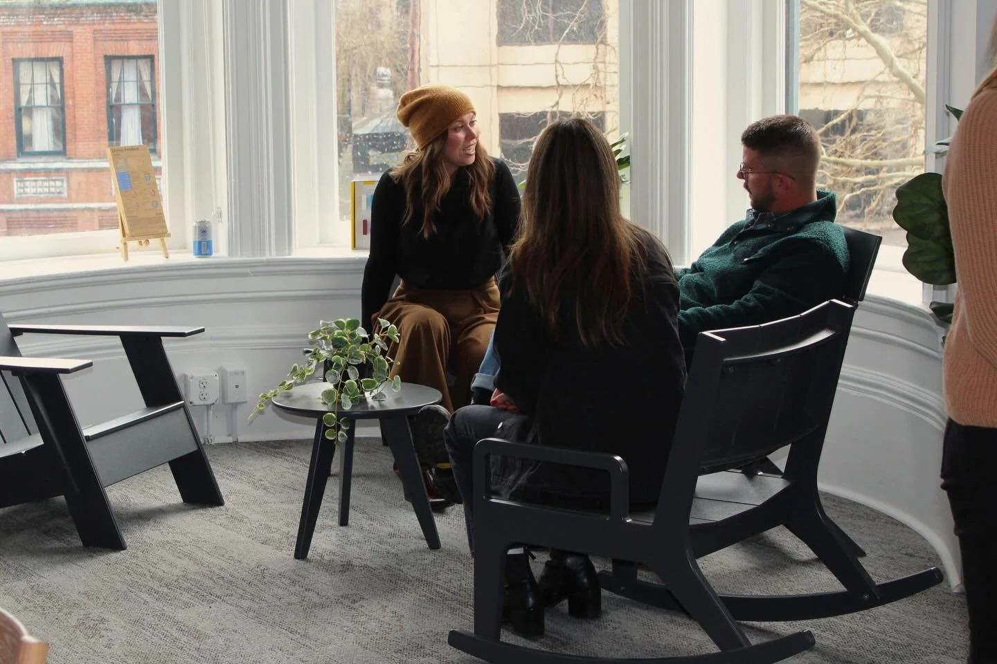 We were lucky to have @lollcontract&rsquo;s own @krs_9 in town to show off some of their signature pieces.

@oneworkplace 
#lollcontract #outdoorfurnituredesign #commercialdesign #sustainabledesign