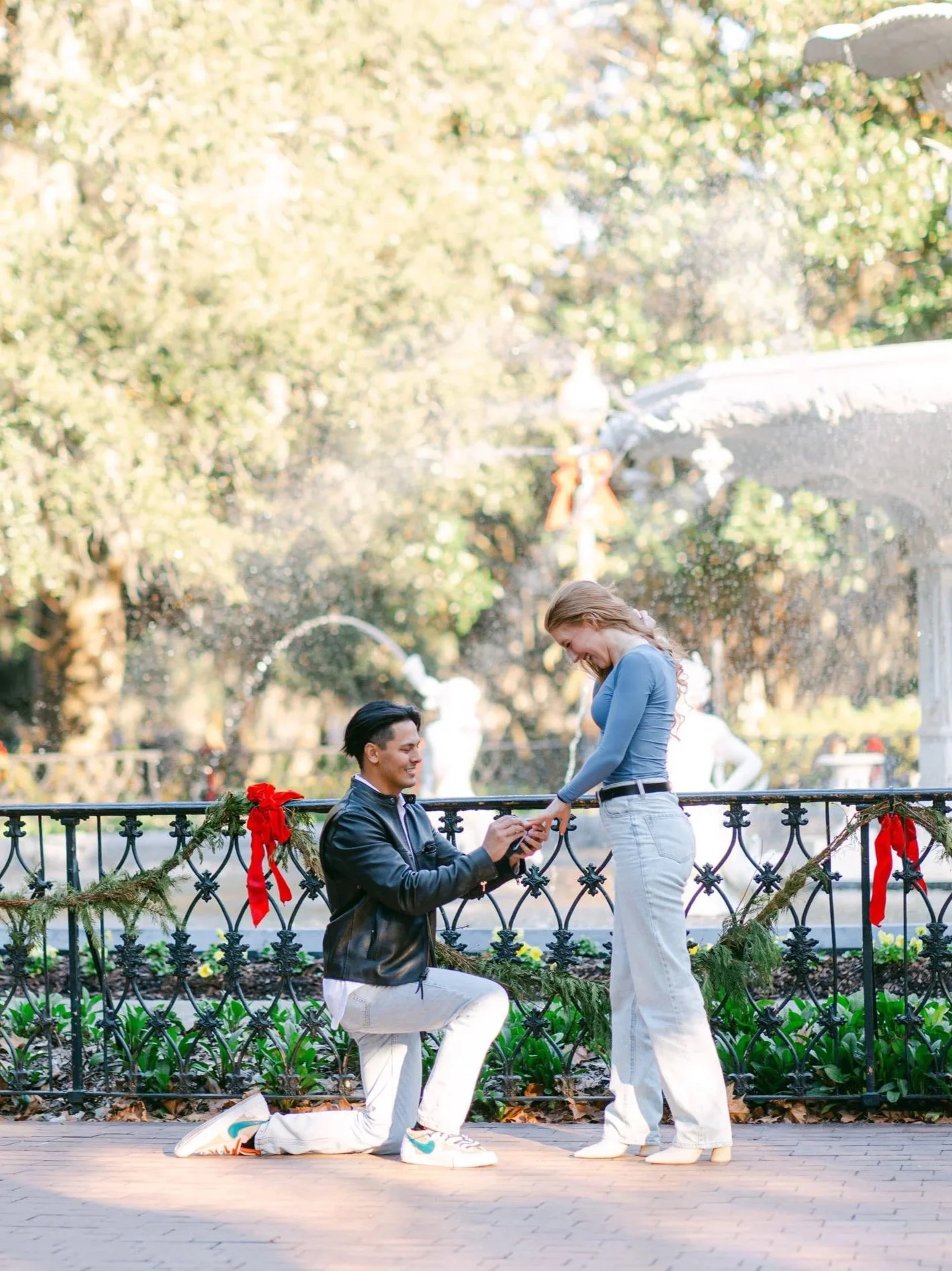 Forsyth Fountain Savannah Surprise Proposal