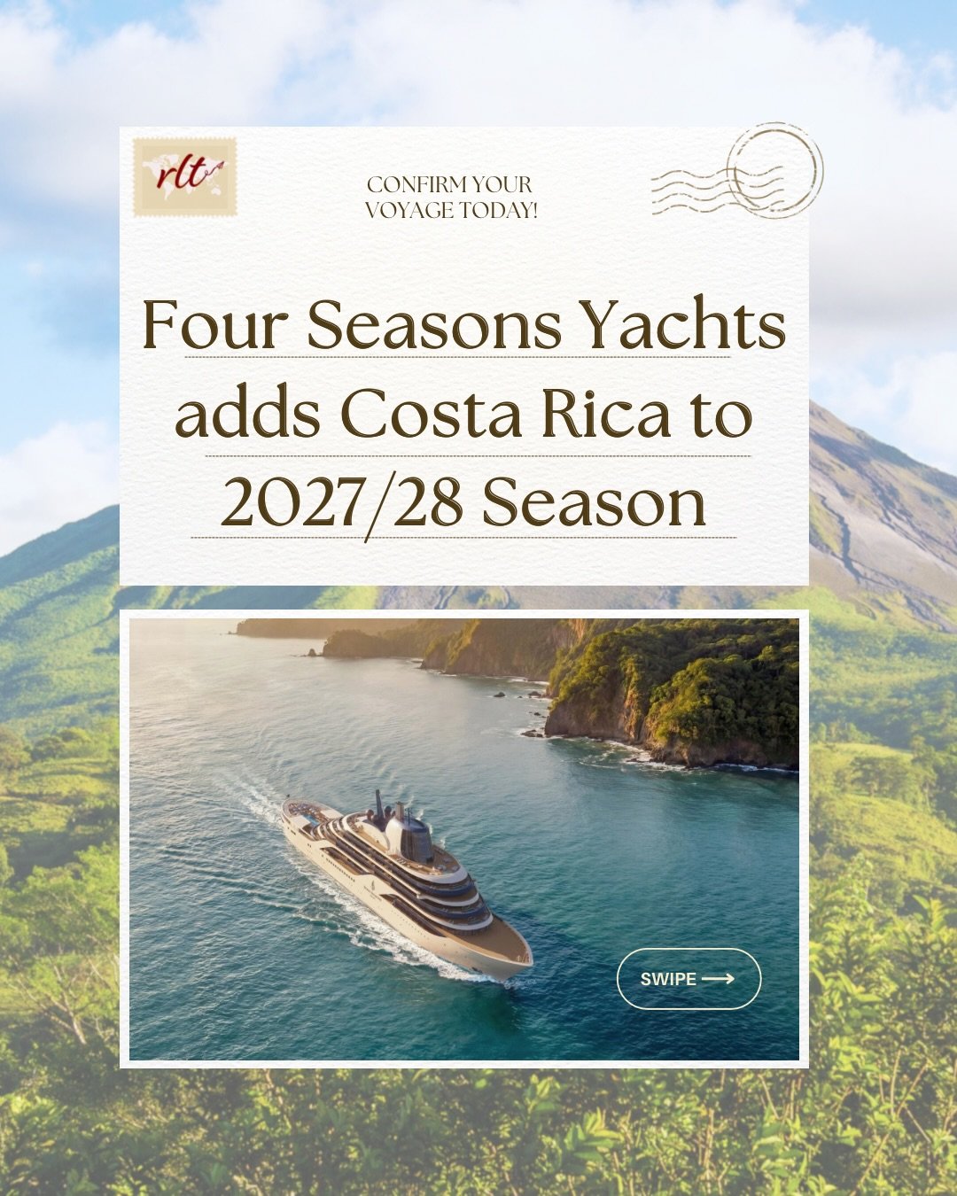 Four Seasons Yachts Unveils 2027&ndash;2028 Caribbean Season 🌊

@fourseasonsyachts has officially announced its 2027&ndash;28 Caribbean season&hellip;featuring 18 voyages and 18 new ports of call, including the highly anticipated addition of Costa R