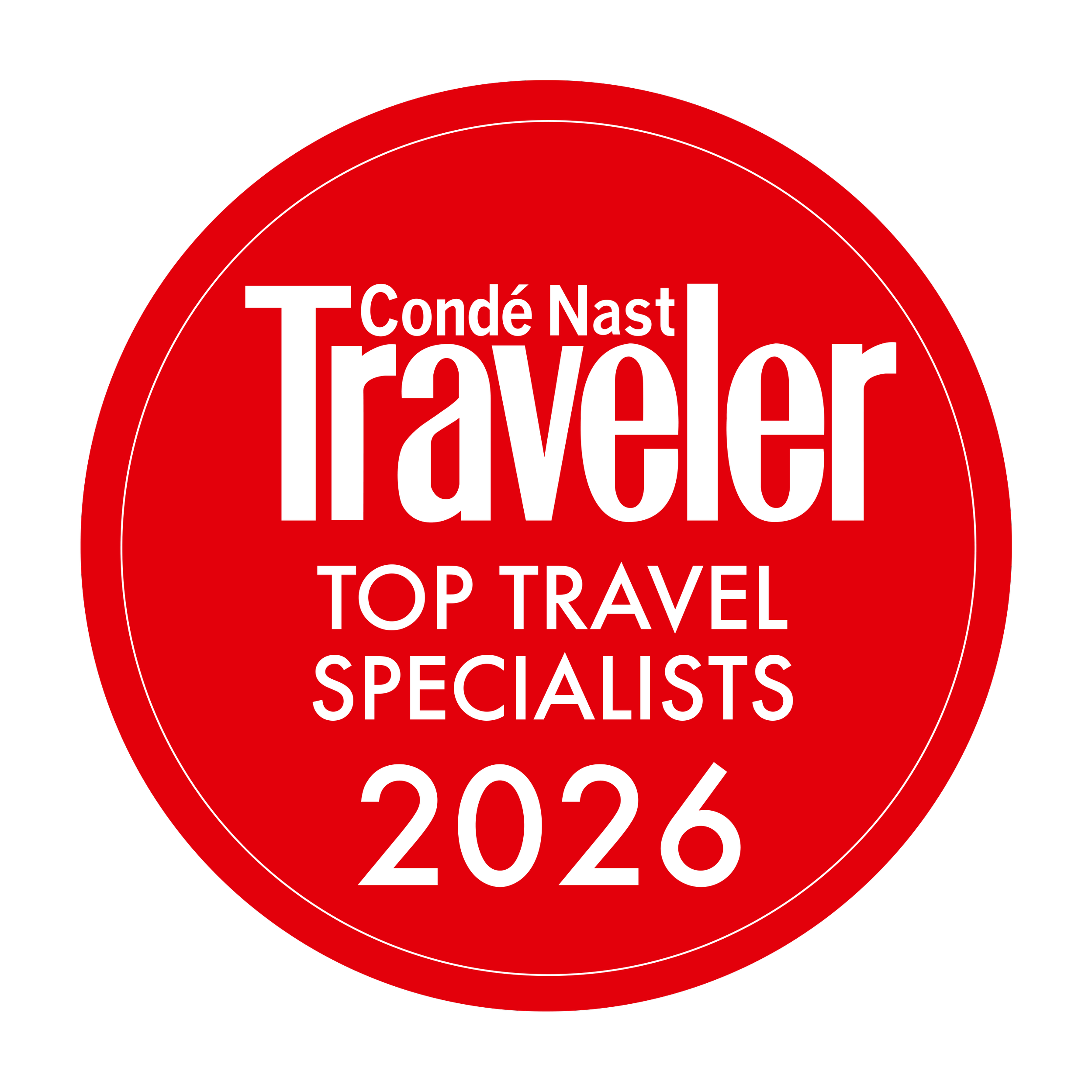 Wallis Fairvalley name Conde Nast Top Travel Specialist 2026.