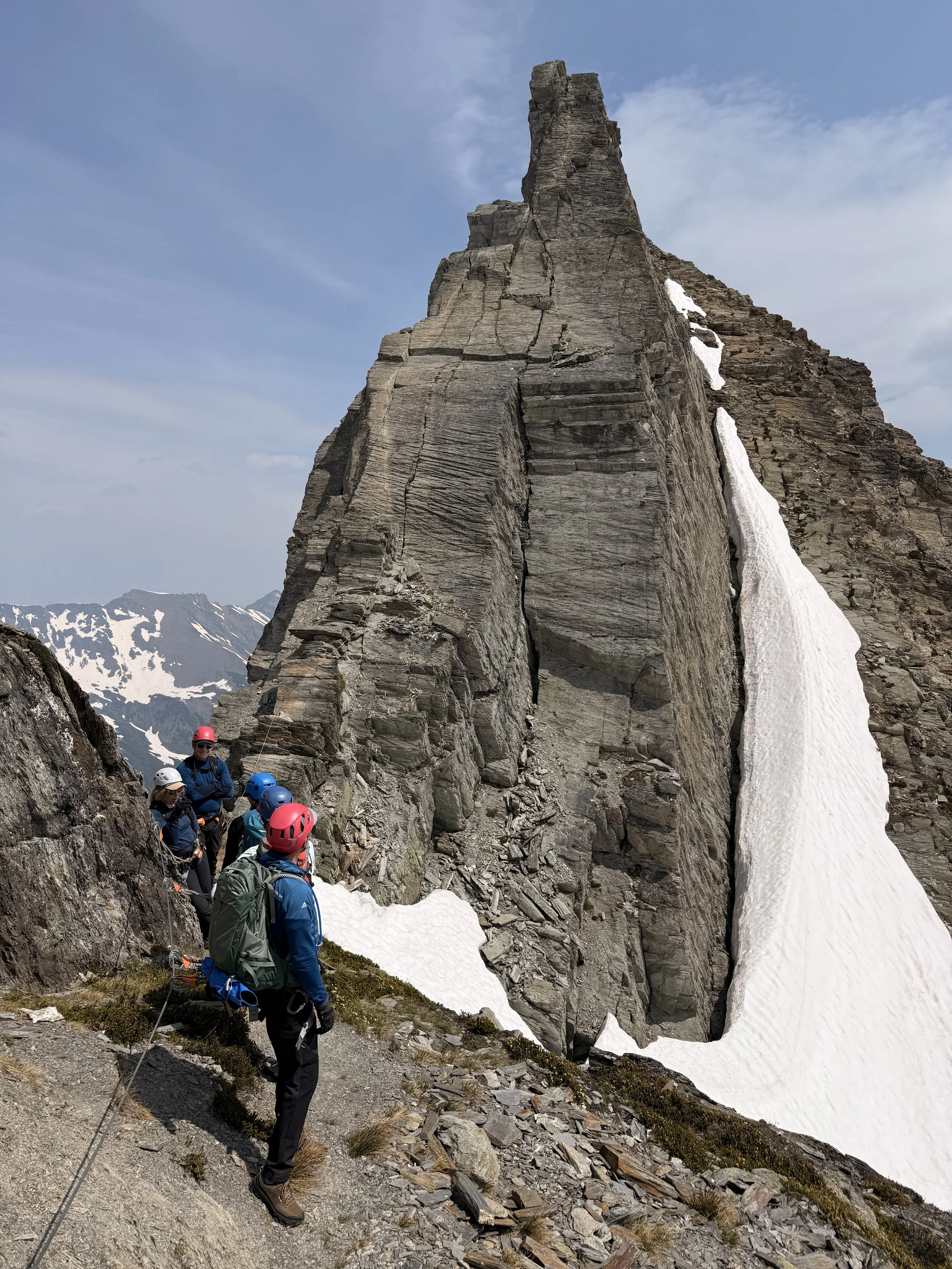 Climbing the highest via ferrata in North America.