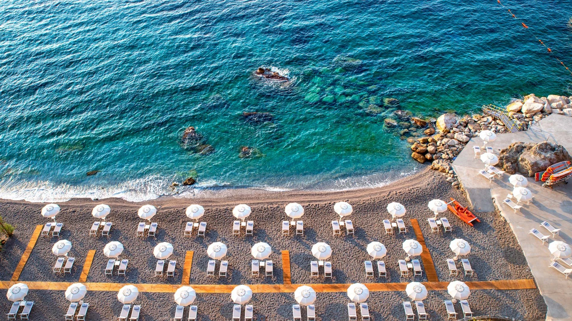 Marinella Beach Club at Borgo Santandrea with Red Letter Travel.