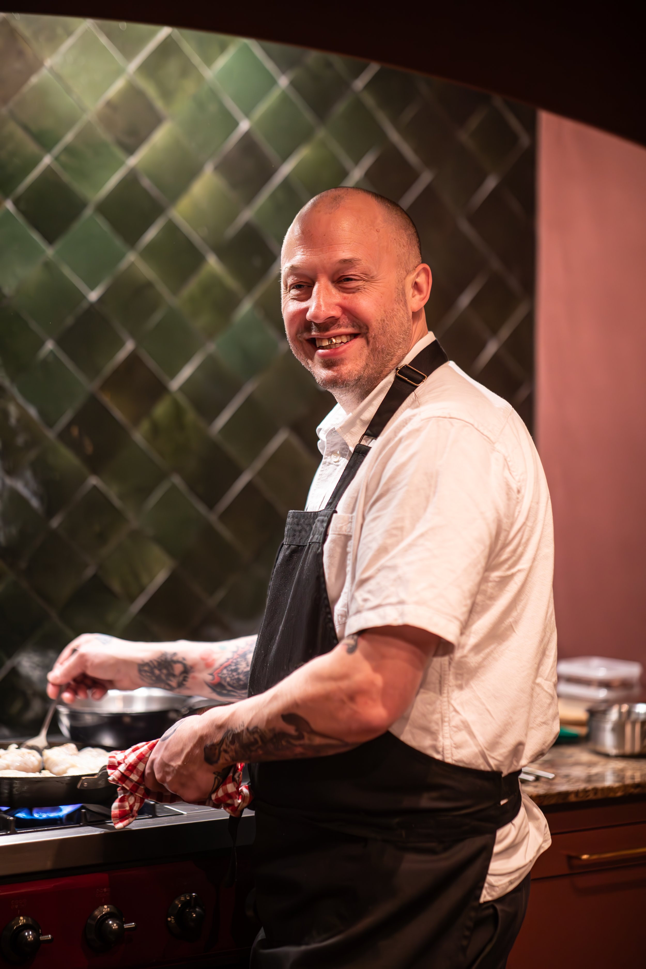 Michelin-starred chef Christopher Haatuft cooks for Red Letter Travel in his private home in Bergen, Norway.