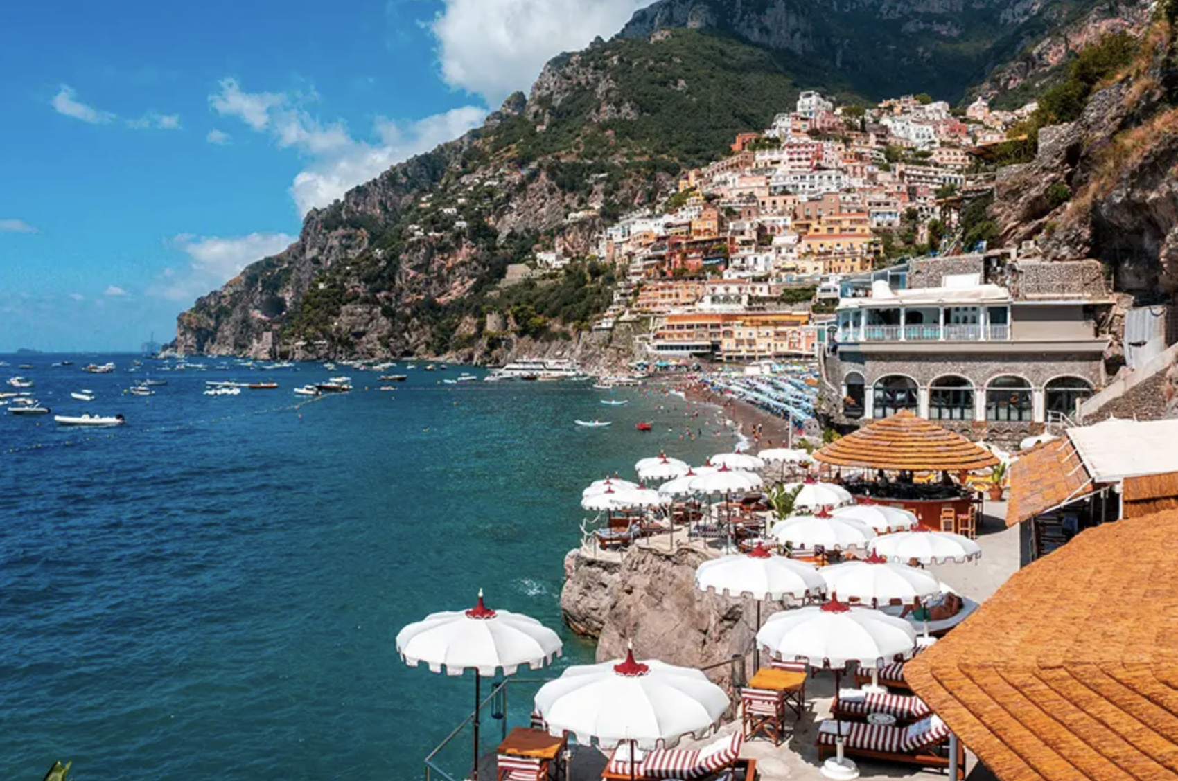 La Scogliera in Positano, ranked one of the best beach clubs.
