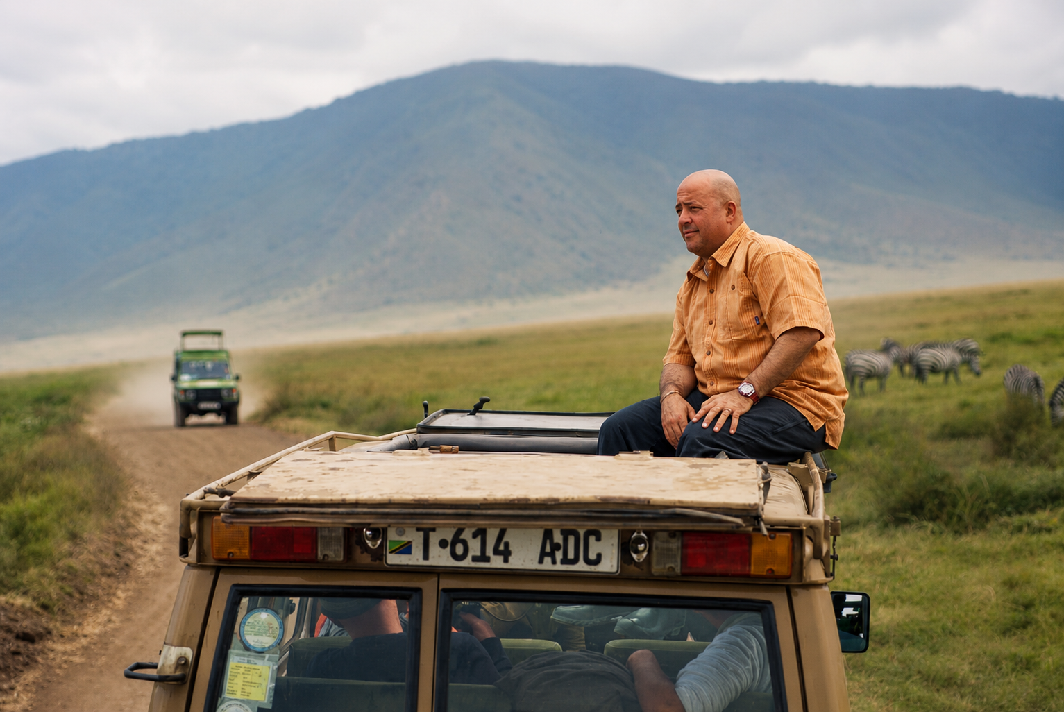 this is the African table, a culinary safari through South Africa with chef Andrew Zimmern.