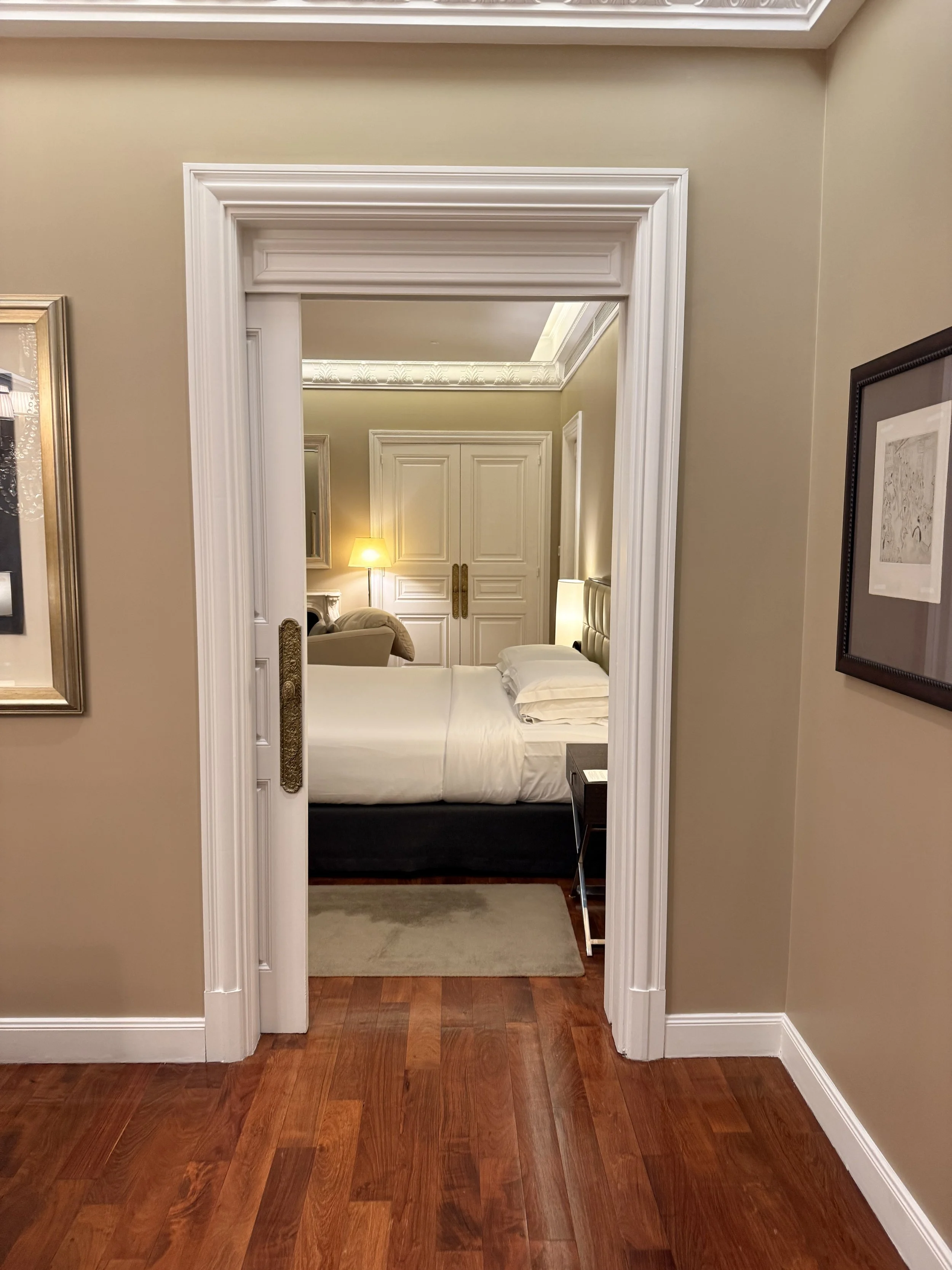 Park Hyatt Buenos Aires suite with red letter travel.