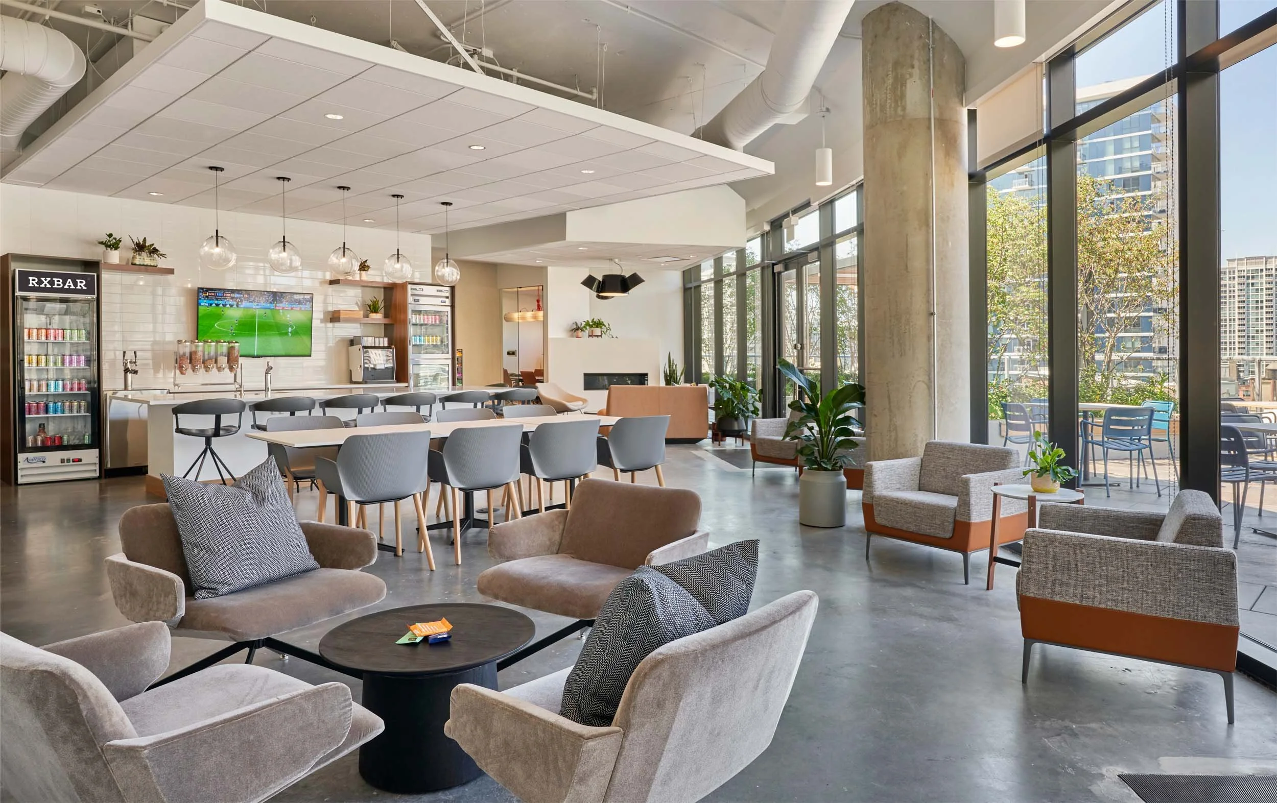 9th floor social lounge and exterior patio