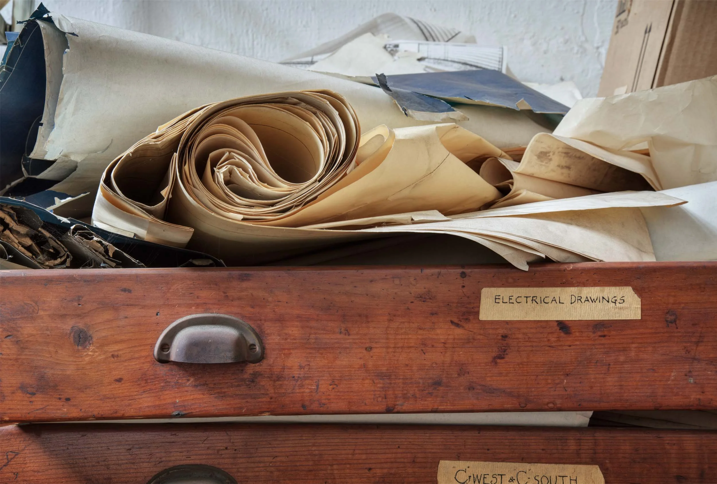 Vintage blueprints