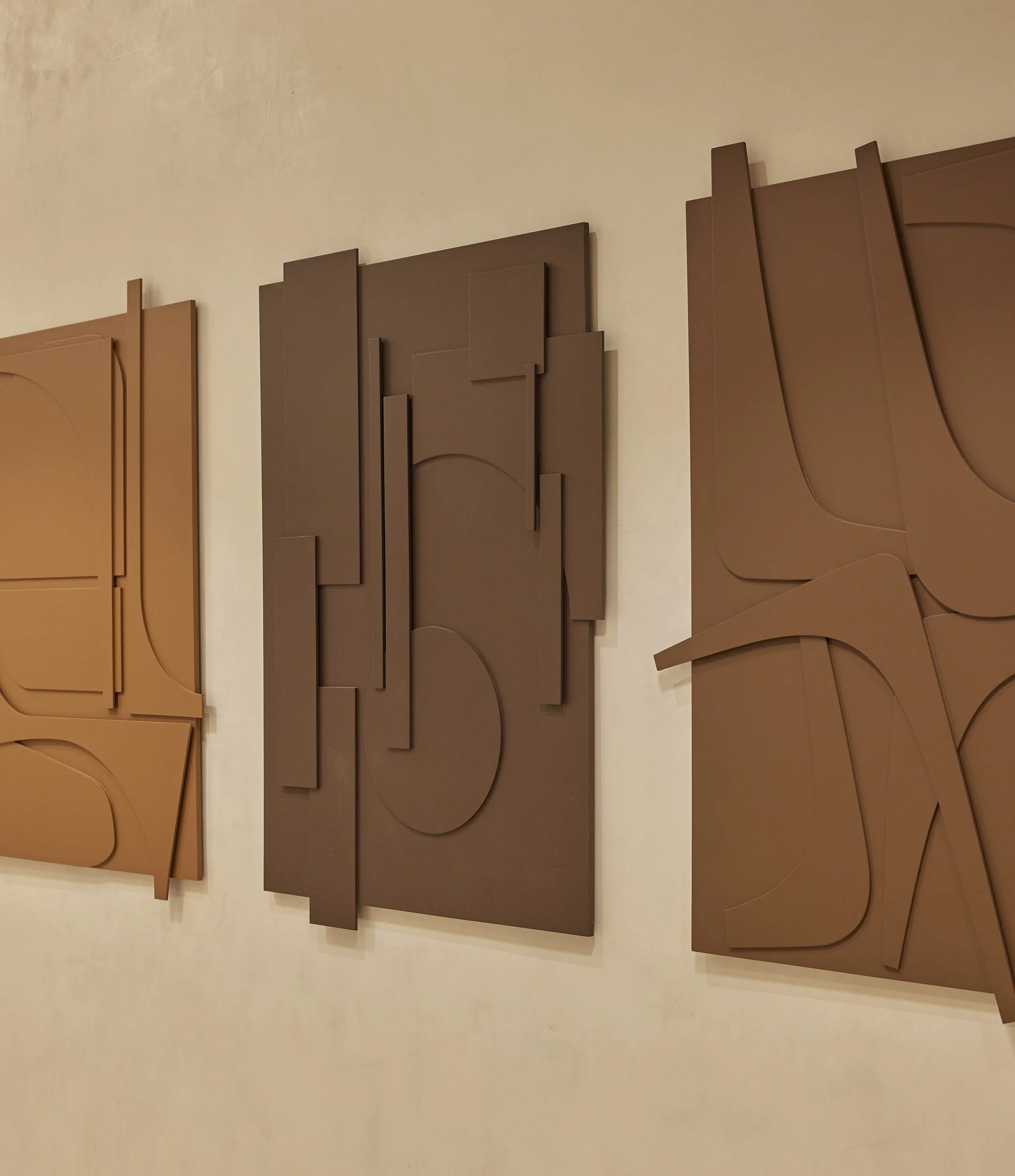 Earth-tone dimensional art