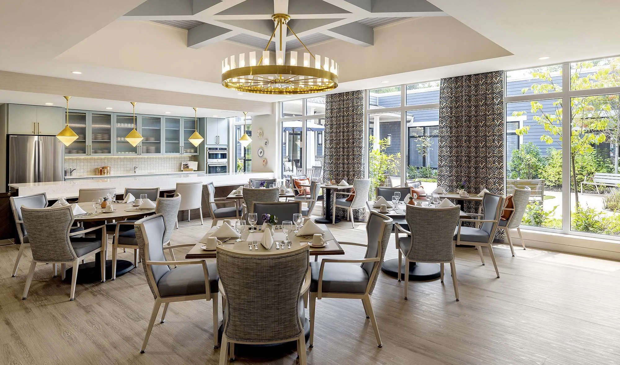 Memory Care kitchen and dining room