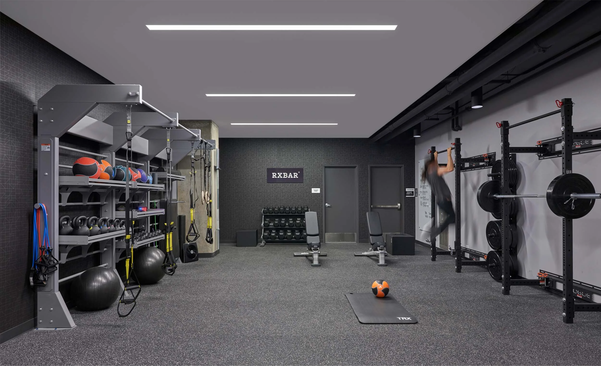 Corporate fitness center