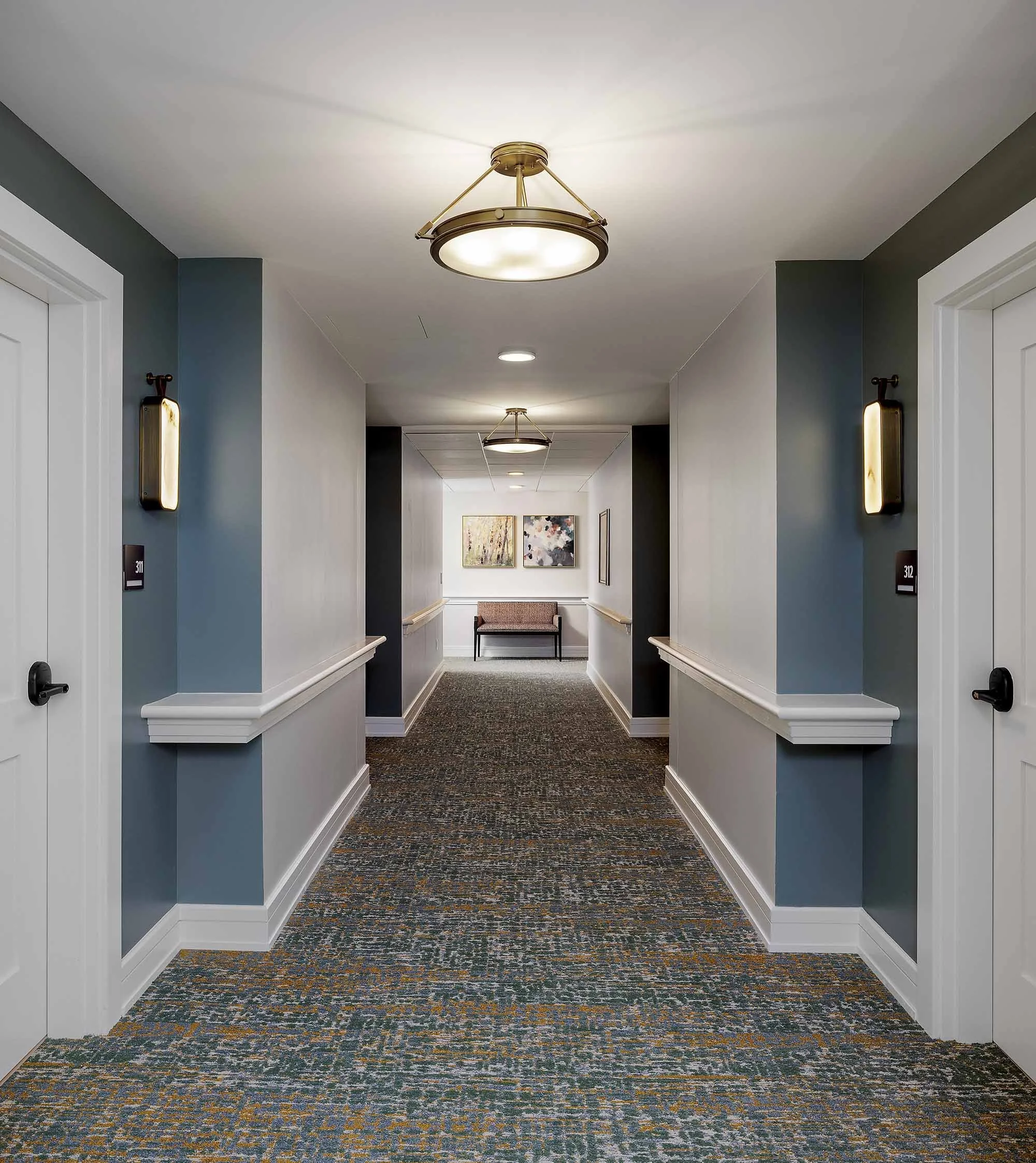 Senior Living resident corridor design