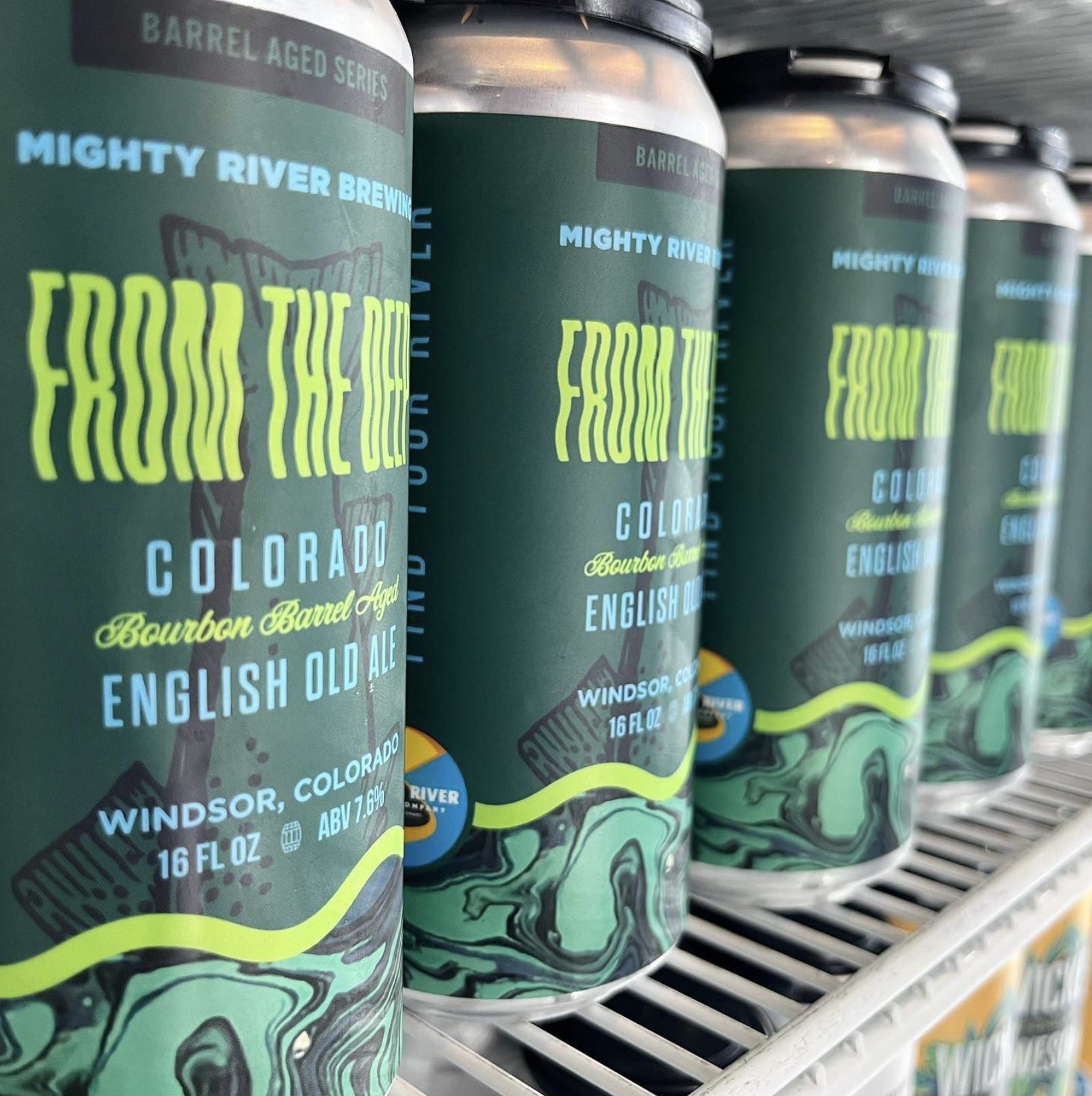 Mighty River Brewing From The Deep Custom Beer Label