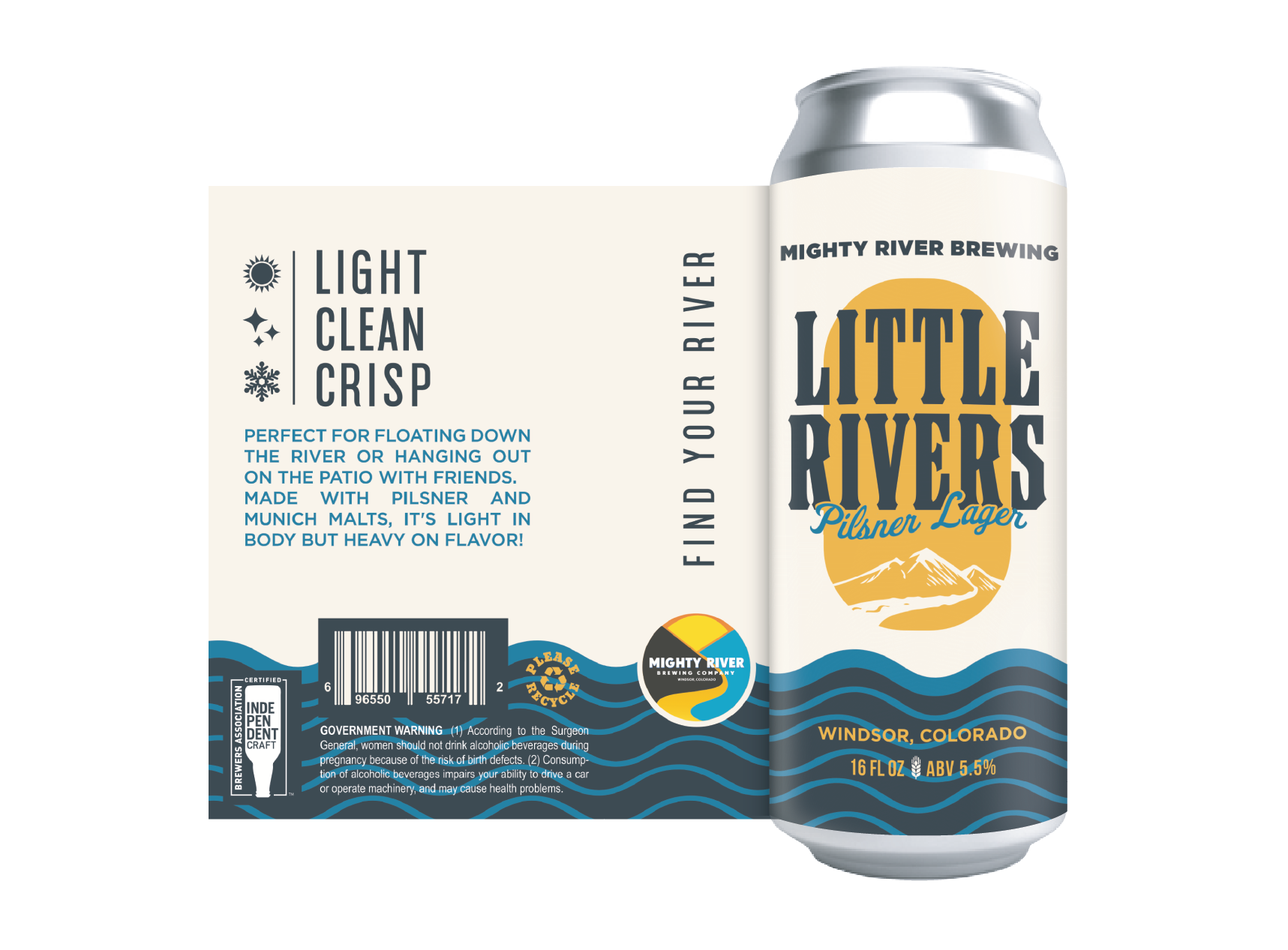 Pilsner Lager Craft Beer Label Design Template