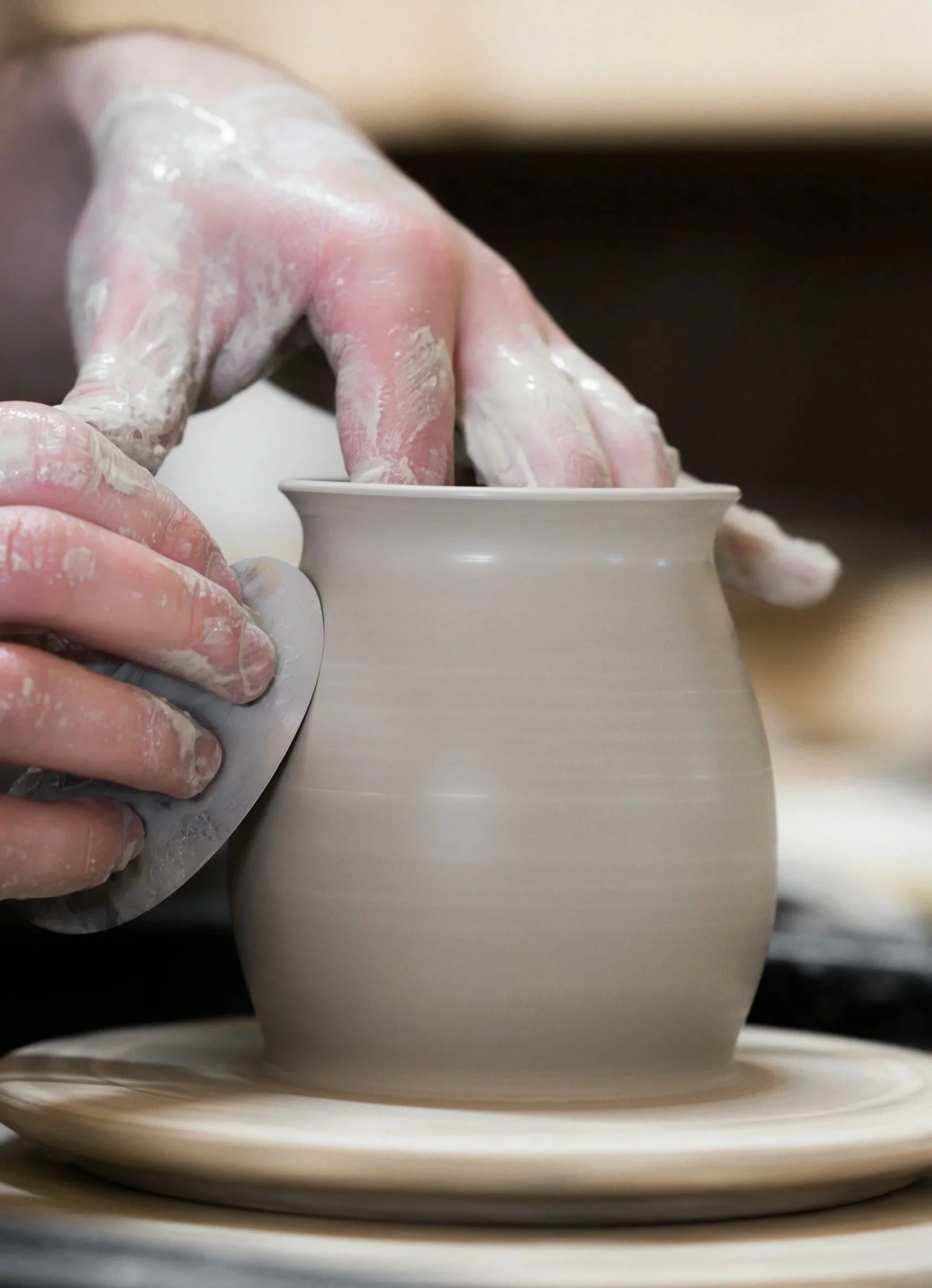 Pottery on the Wheel Class  - Wednesdays 6:00-9:00pm, July 8 - August 12 (6 Weeks)