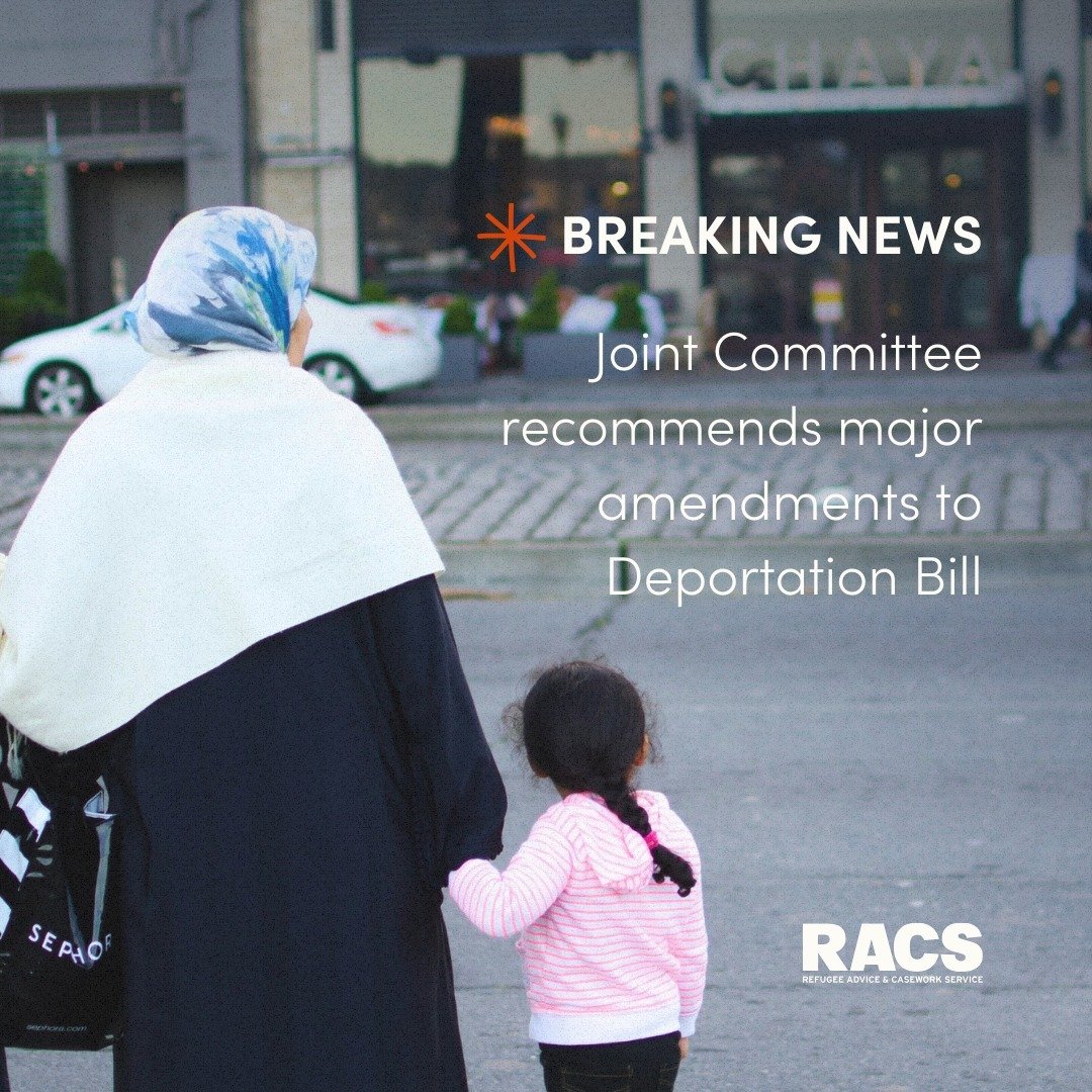 🔴 BREAKING NEWS

Parliamentary Joint Committee On Human Rights recommends major amendments to Deportation Bill 
 
RACS shares the Joint Committee's concerns about mandatory sentencing, criminalisation of immigration processes and potential breaches 