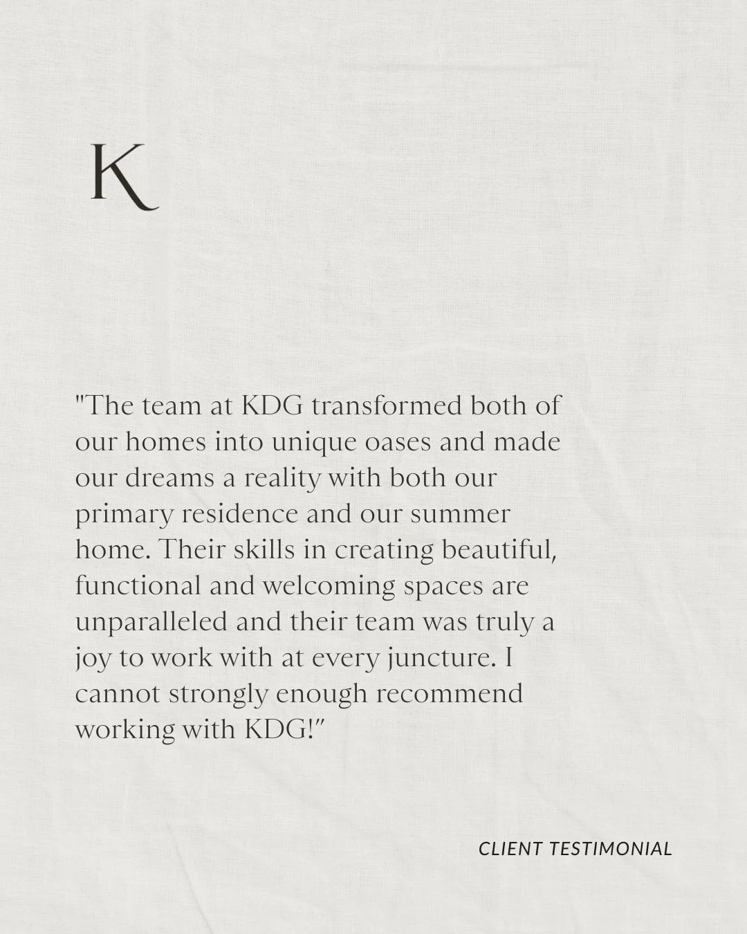 There is a special joy in collaborating with returning clients. Prioritizing a close, relational approach provides the necessary insight into a client&rsquo;s personal tastes and daily needs. The result is a bespoke space that isn&rsquo;t just beauti