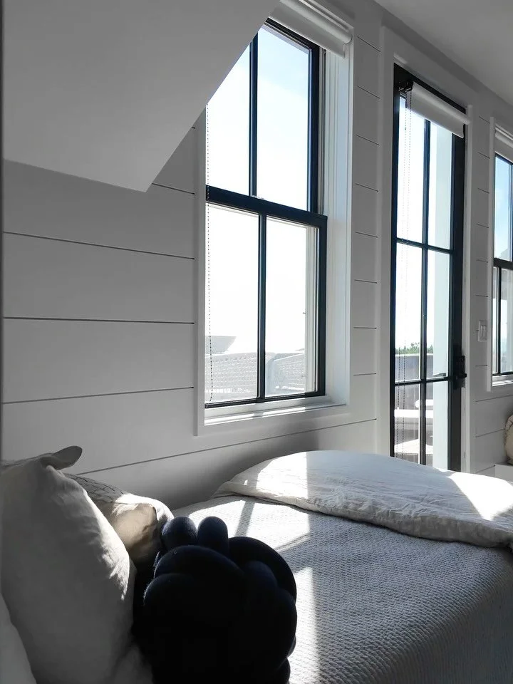Soaking up the sun in every corner of our Ocean&rsquo;s Edge home. Weathered wood, soft linens, and woven textures all create a space that feels one with the island ambiance. ⁠#KennerknechtDesignGroup⁠ 
⁠
#capecodhome #luxuryinteriordesign #interiord