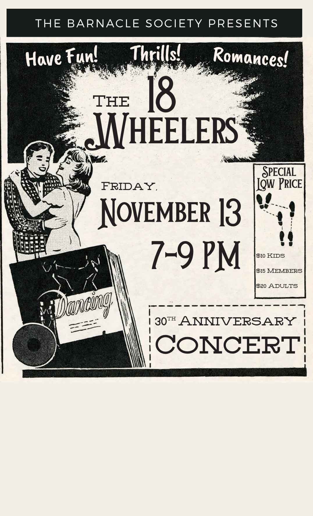 18 Wheelers at The Barnacle