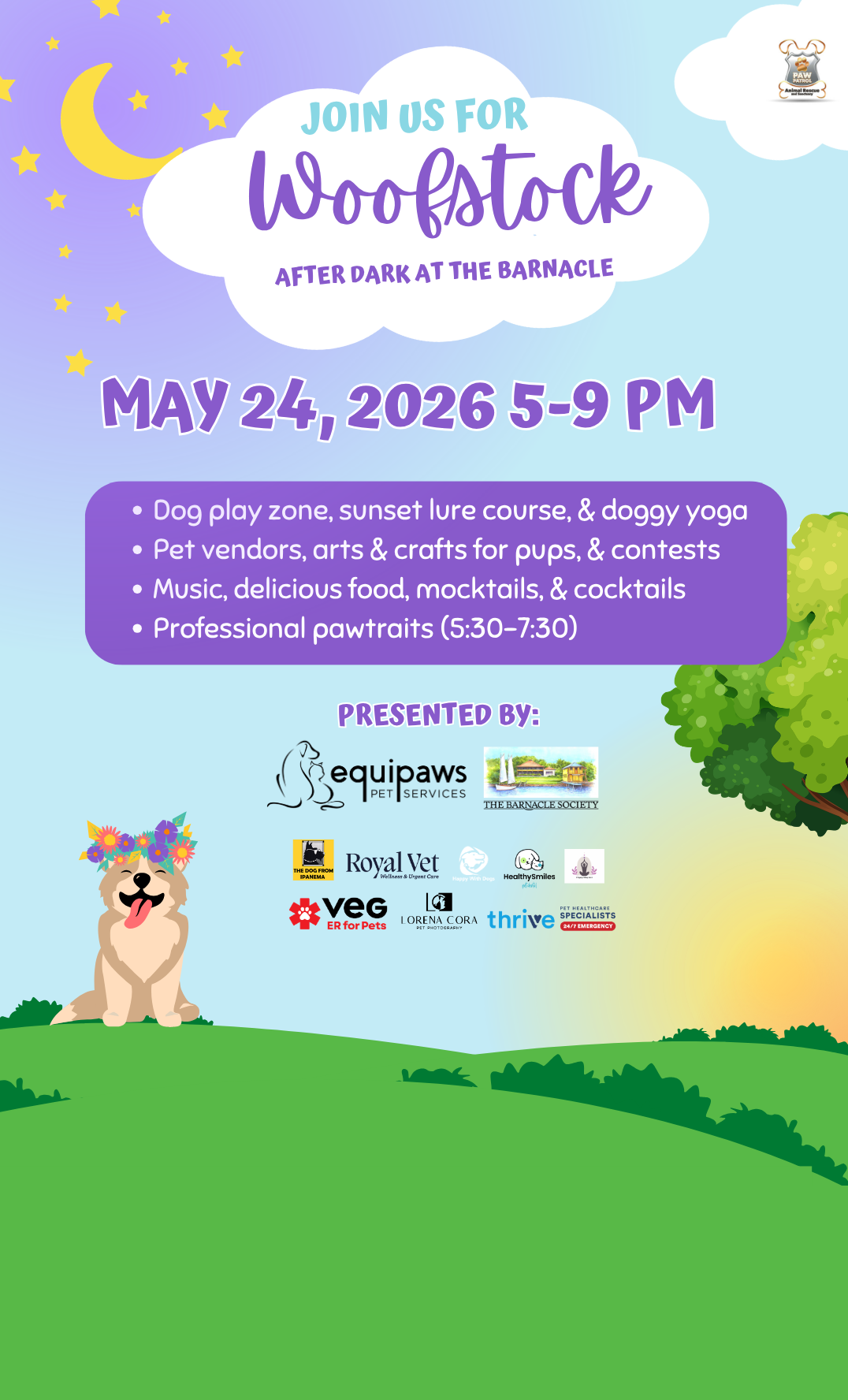 Woofstock dog festival at the barnacle