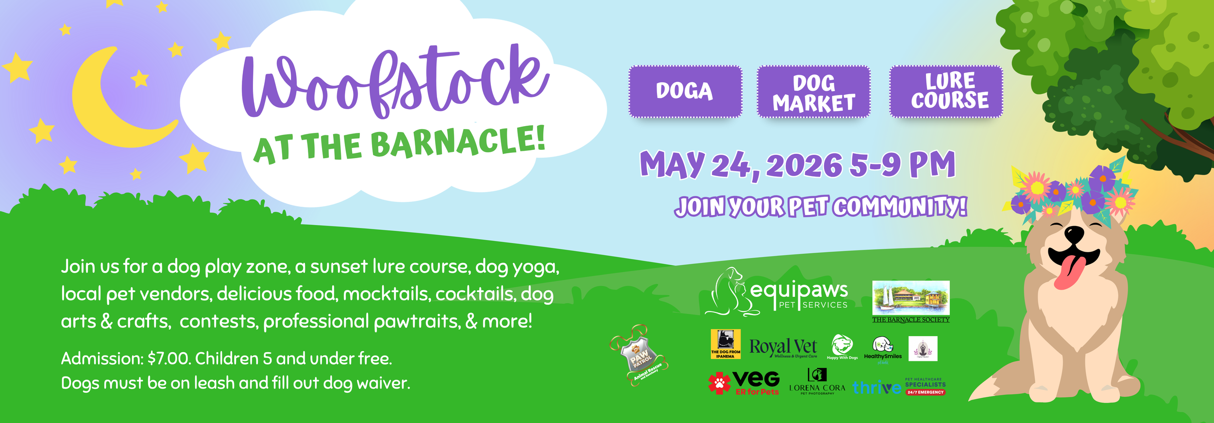 Woofstock dog festival at The Barnacle