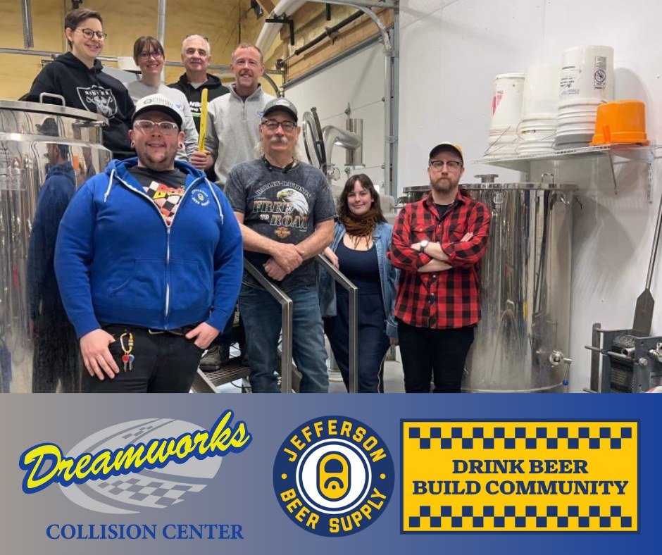 Here's to Drinking Beer and Building Community! We collaborated with our friends at Jefferson Beer Supply to make a special brew just for you! Come to the Customer and Community Appreciation Day on May 3rd for the first sampling of our beer, Fender B