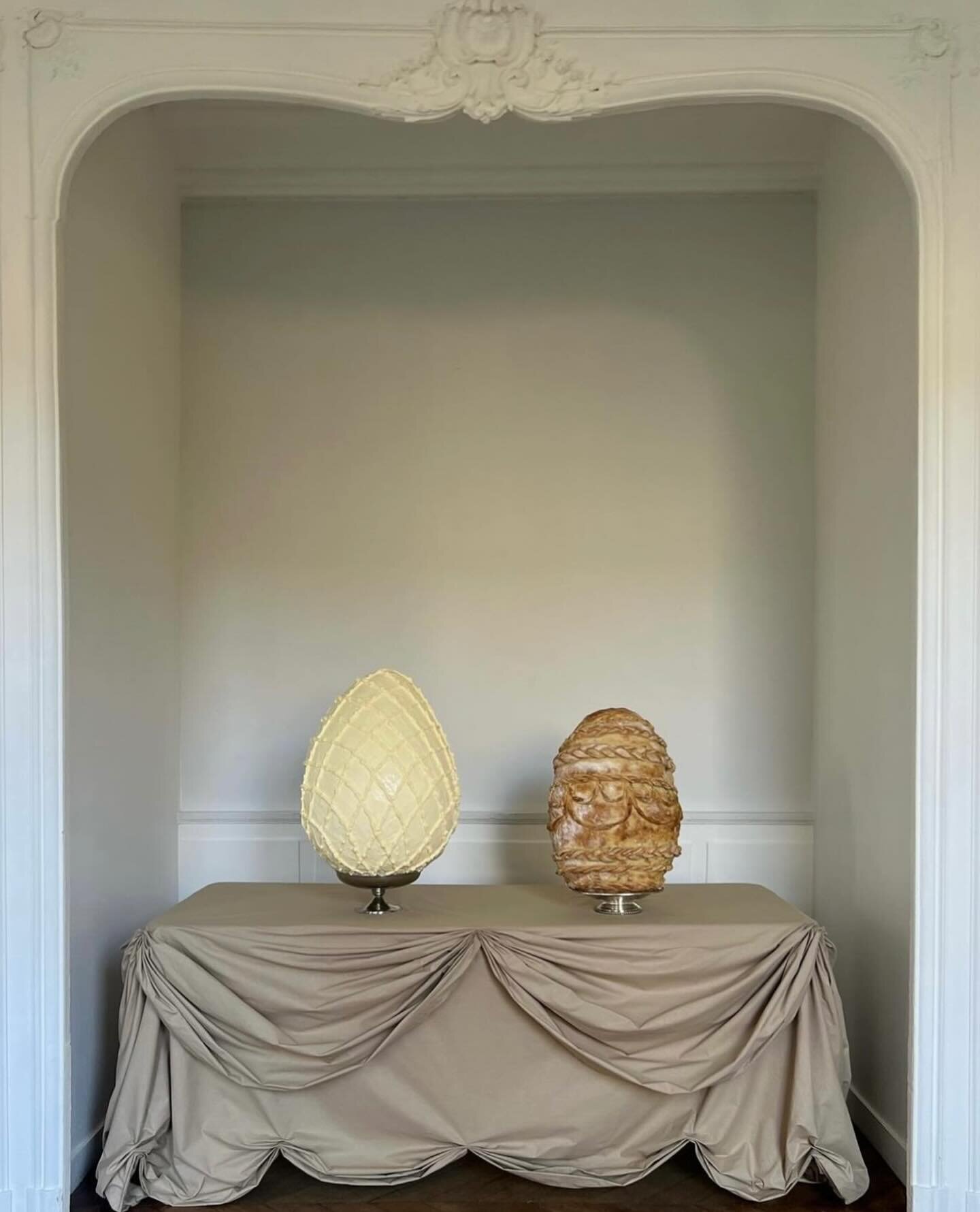 Breaking bread together today. 
Happy Easter
🥚

Faberg&eacute; Bread and Butter Egg by @centa_project x @andrea.sham 

#foodart #fabergeegg #easter #breadandbutter