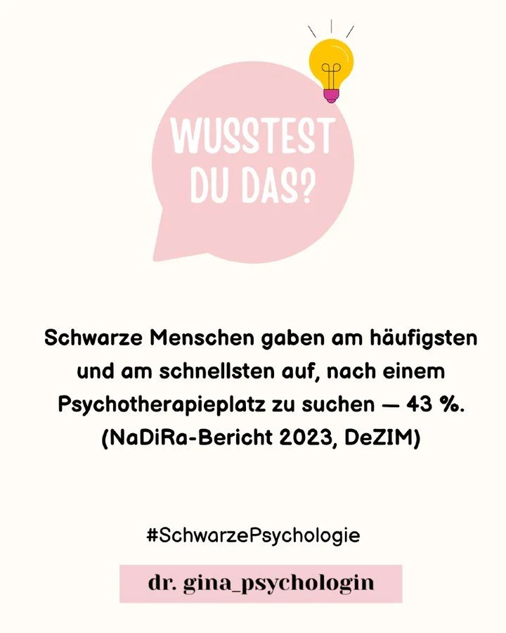 Ich w&uuml;nsche mir so sehr, dass Schwarze Menschen besseren Zugang zur Psychotherapie finden. Gott sei Dank, finden wir immer wieder Wege &uuml;berall zu heilen &ndash; solange wir in Community sind. 🤎 Speaking it into existence: Eines Tages wird 