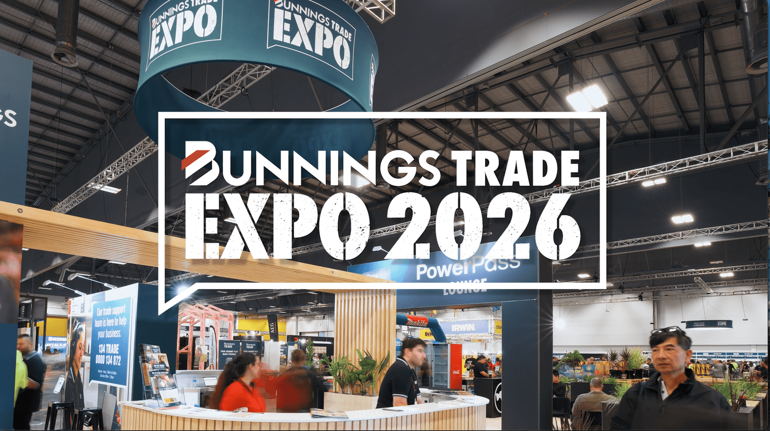 Bunnings Trade Expo 2026 show floor in Melbourne